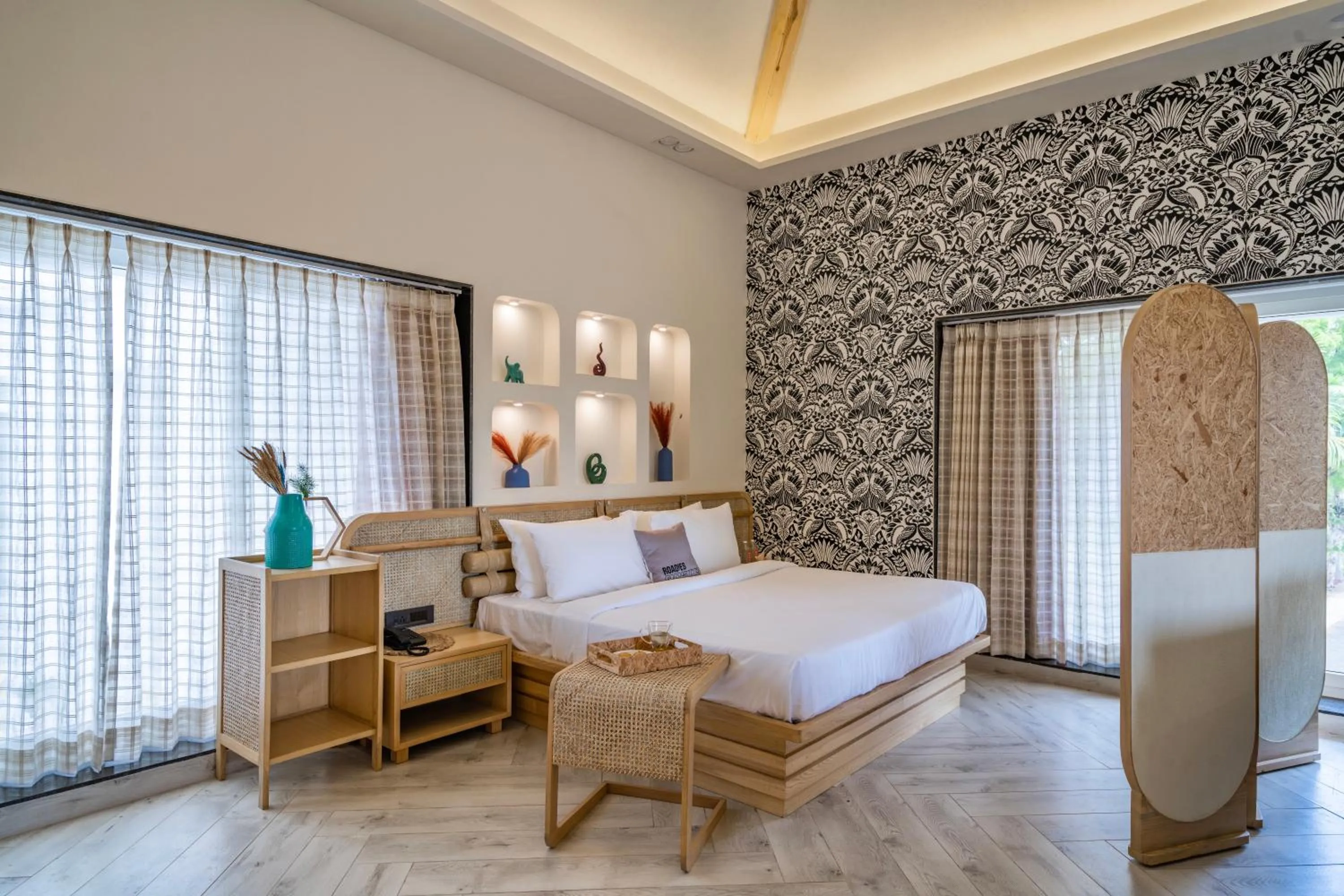 Bedroom, Bed in Roadies Rostel - Best Adventure Resort in Ahmedabad