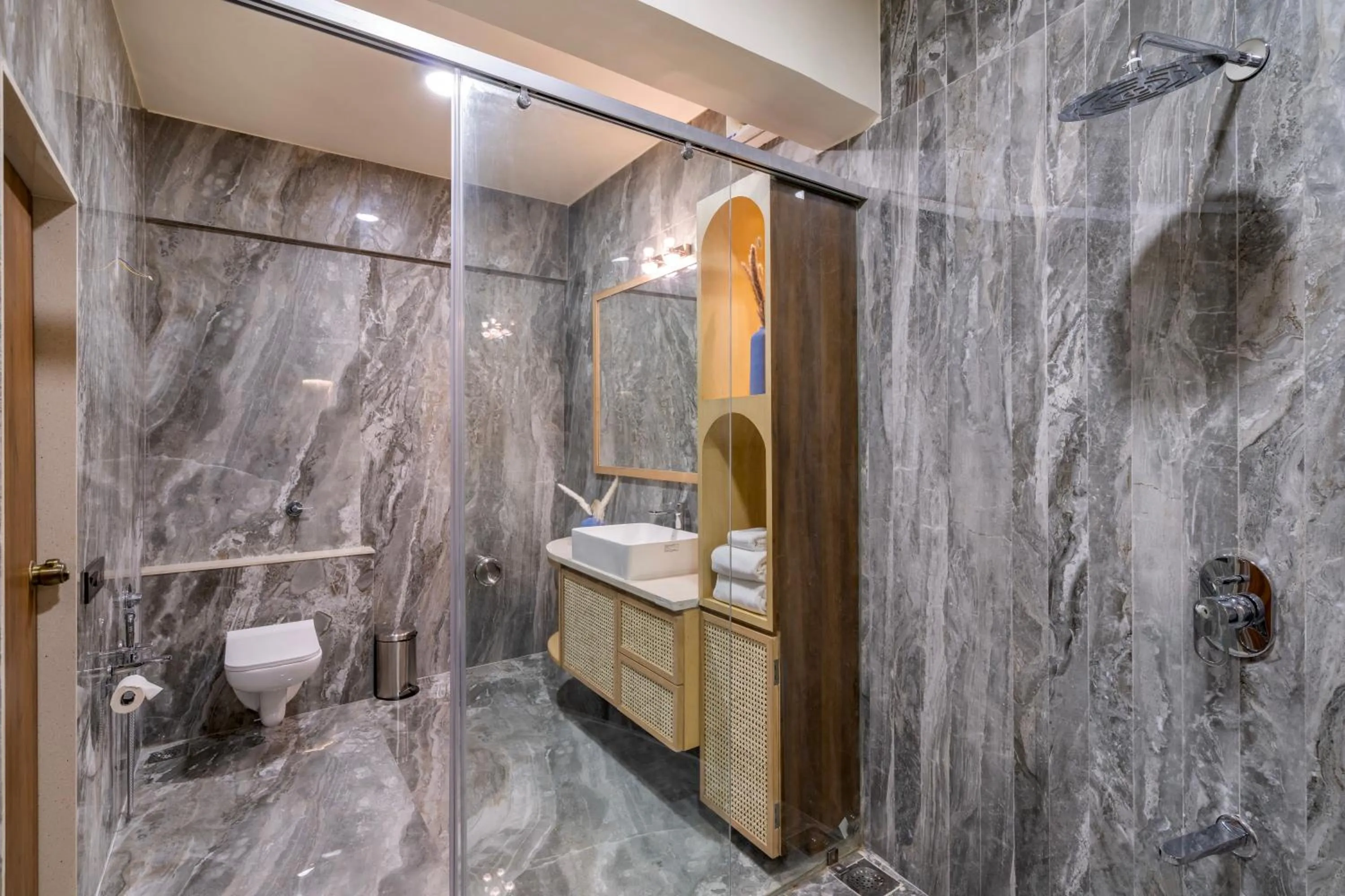 Bathroom in Roadies Rostel - Best Adventure Resort in Ahmedabad