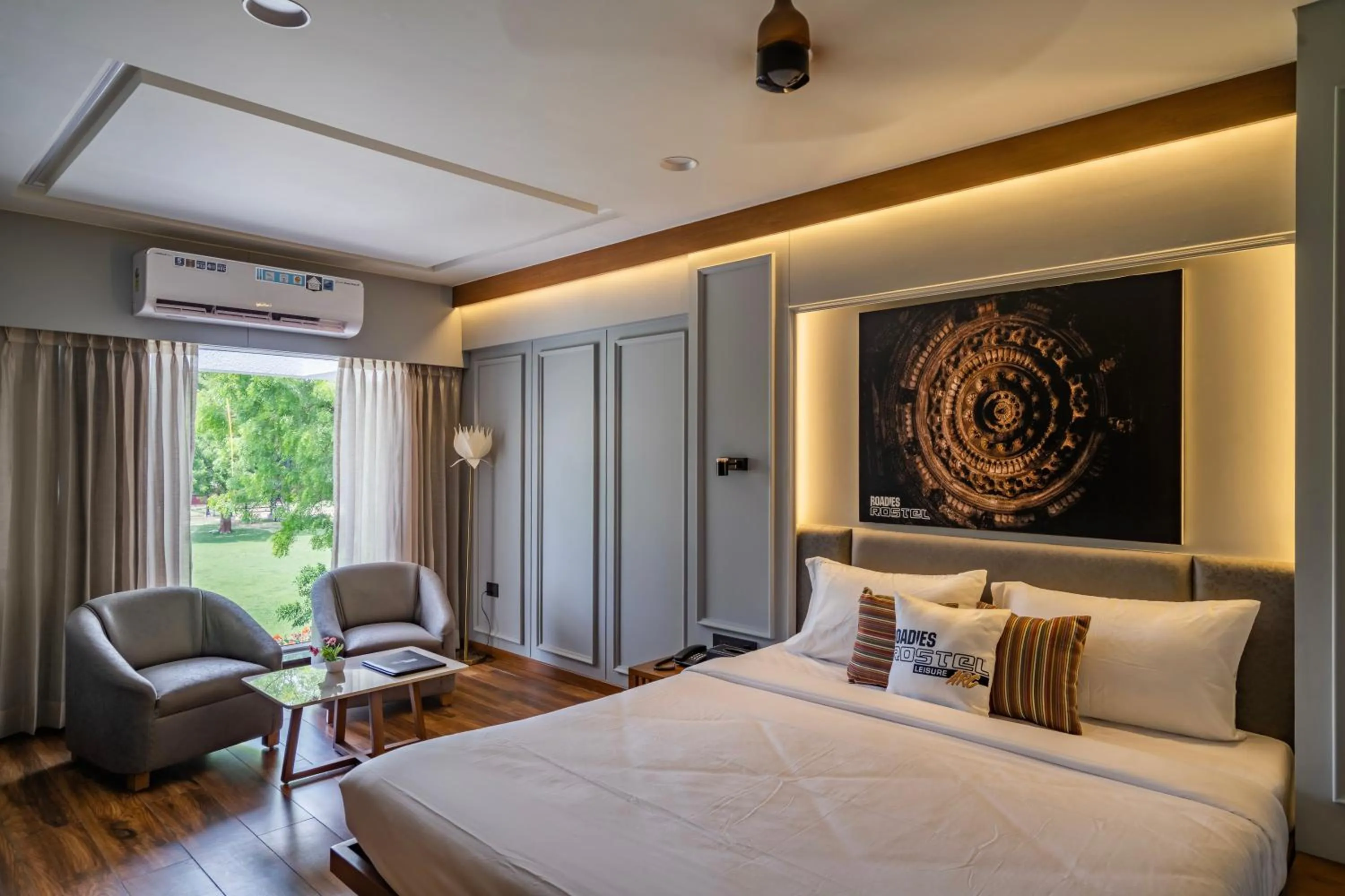 Bedroom, Bed in Roadies Rostel - Best Adventure Resort in Ahmedabad