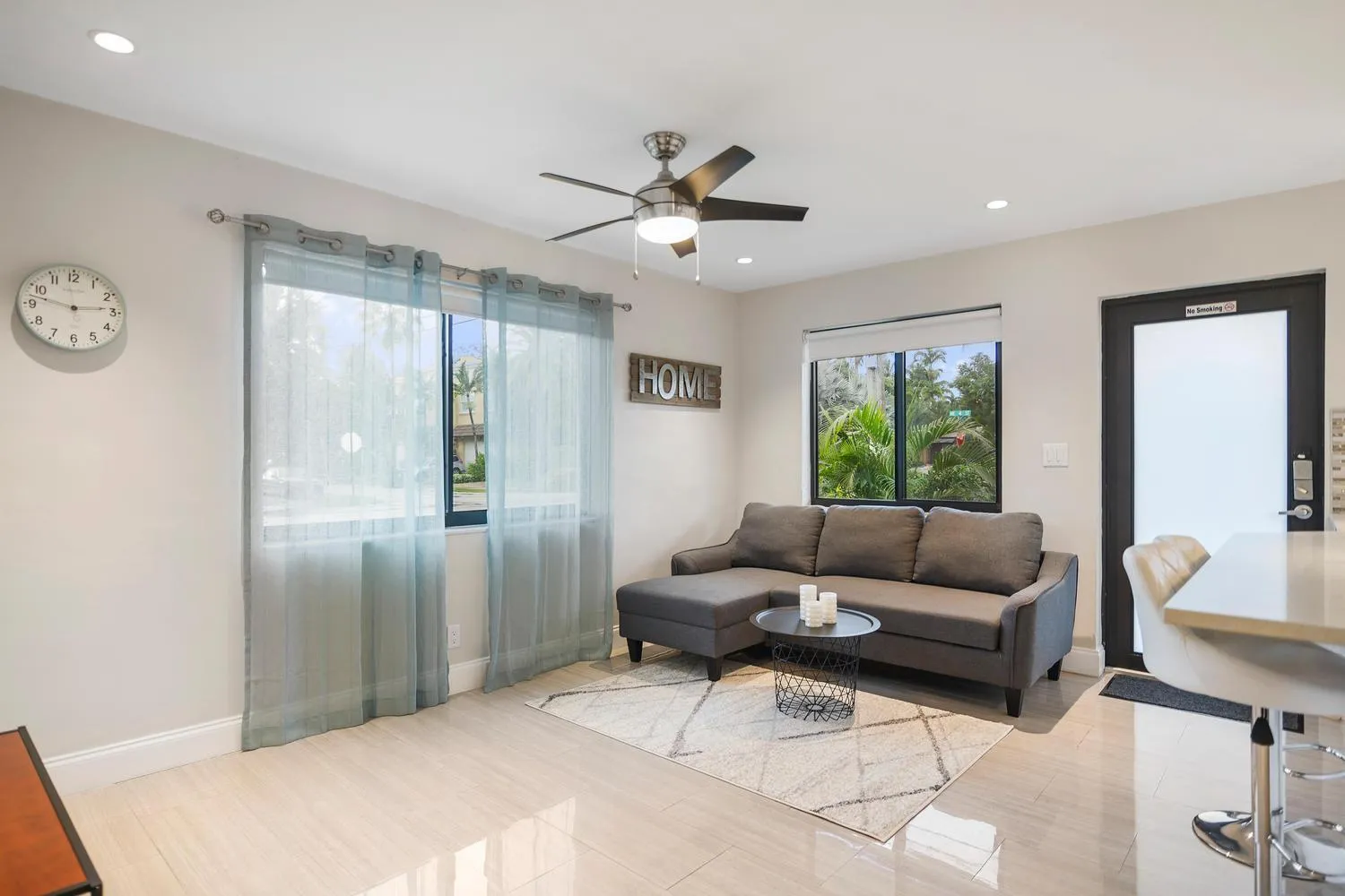Living room in Alani Bay Condos