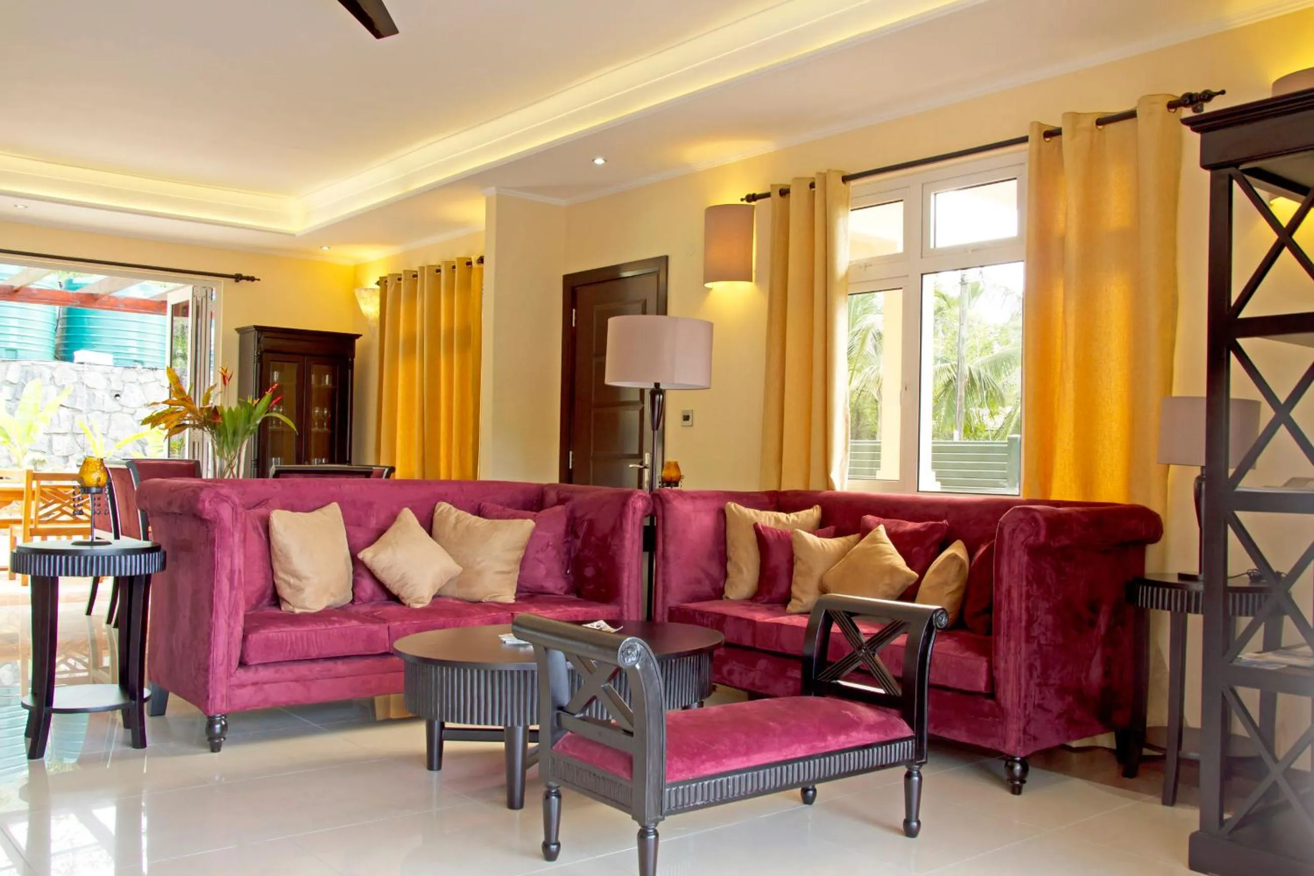 Living room in The Palm Seychelles