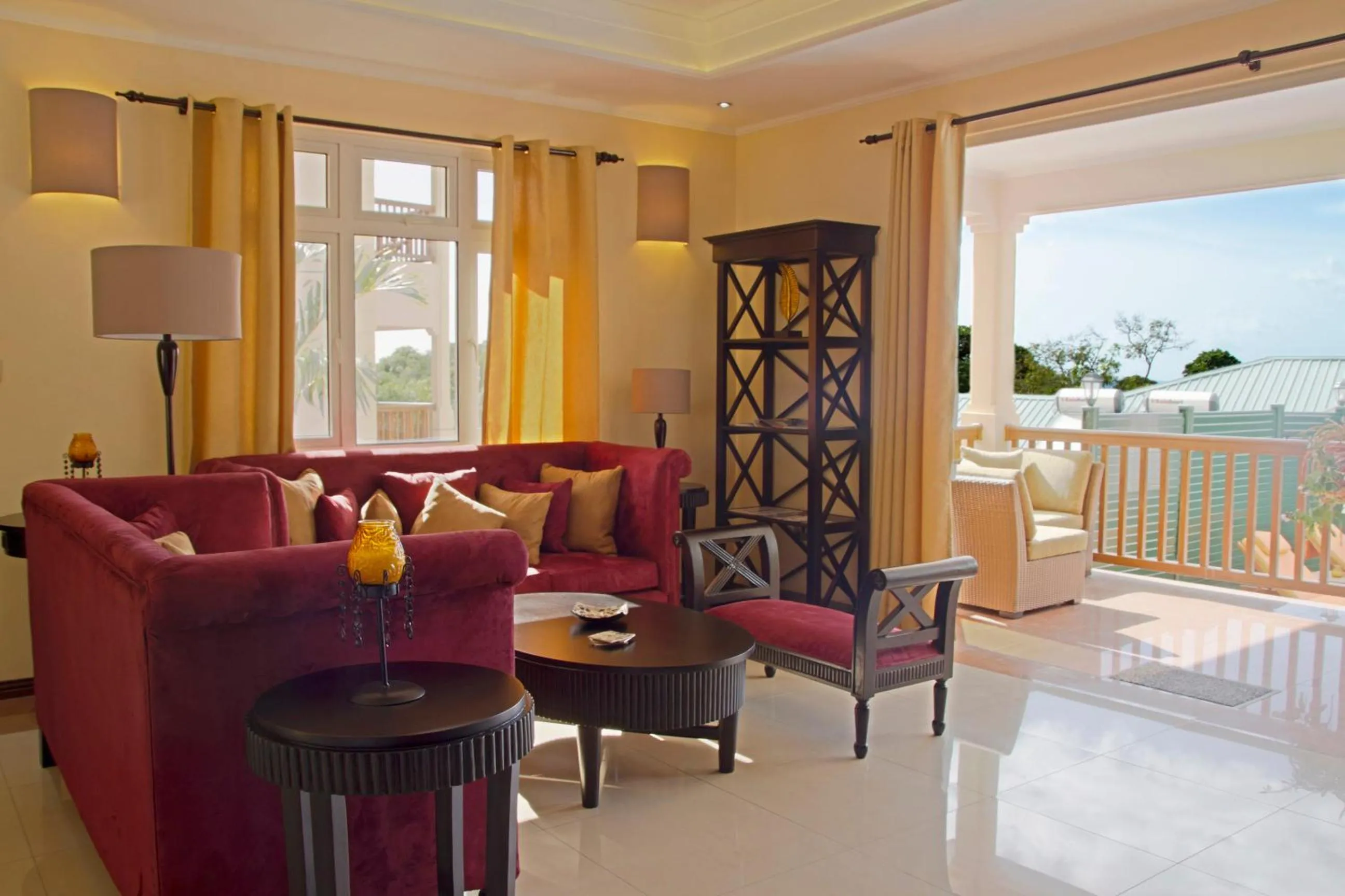 Living room in The Palm Seychelles