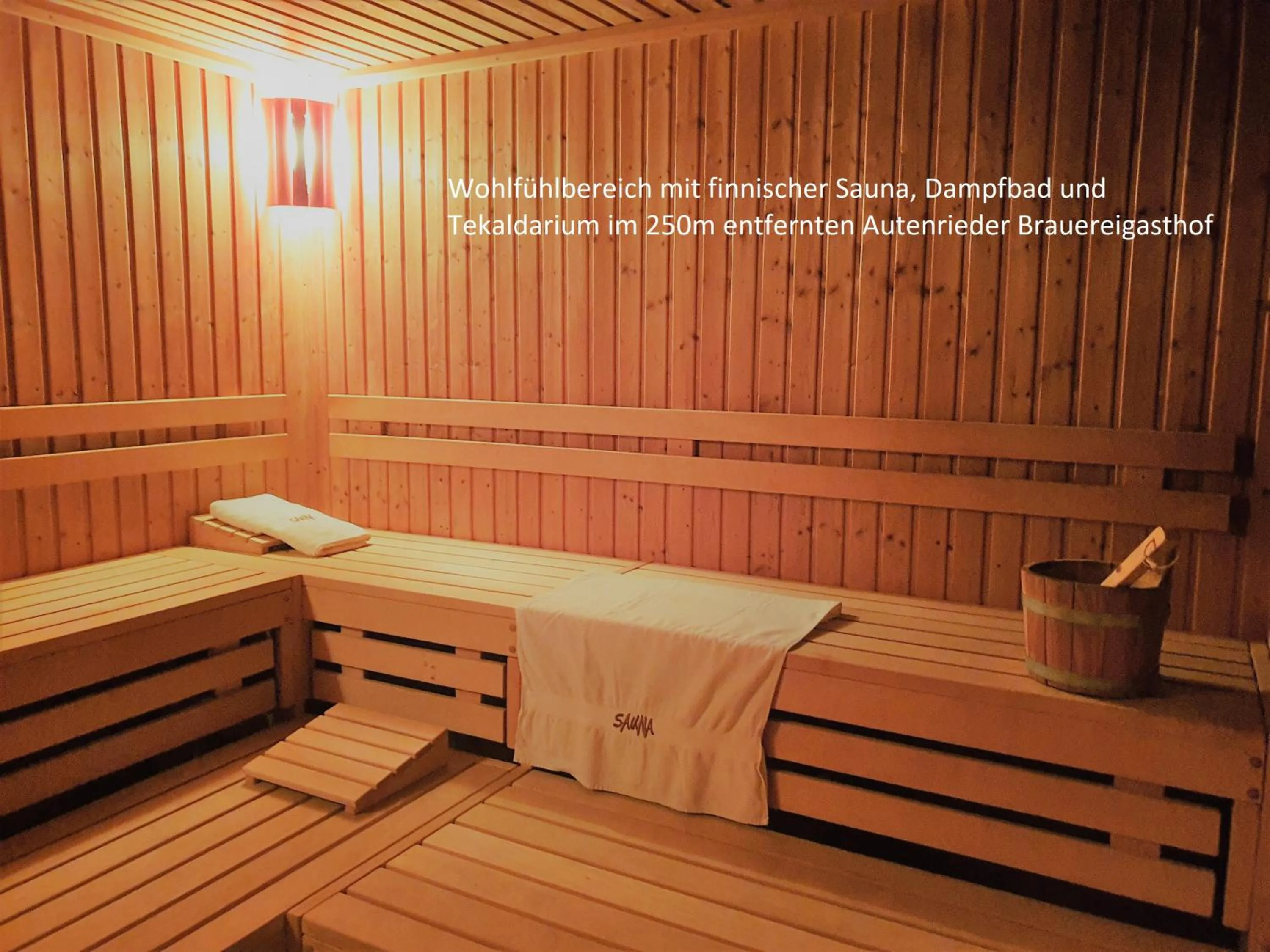 Sauna in Autenrieder Gästehaus Schlossbräu