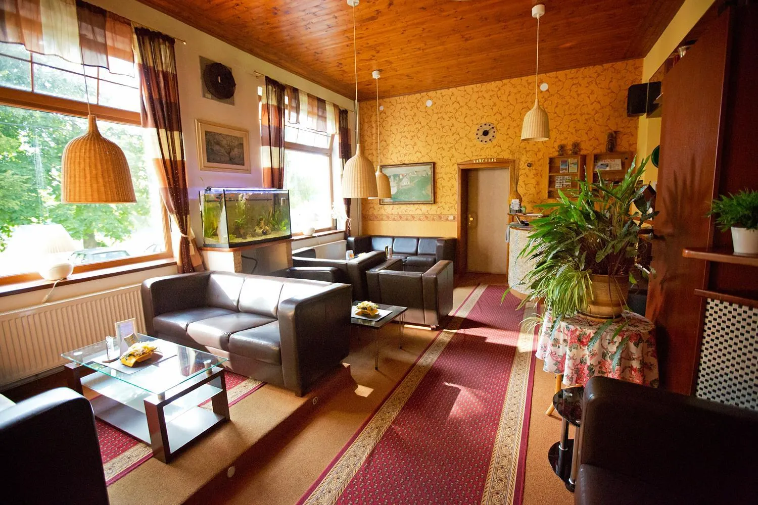 Lounge or bar in Hotel U Loubů