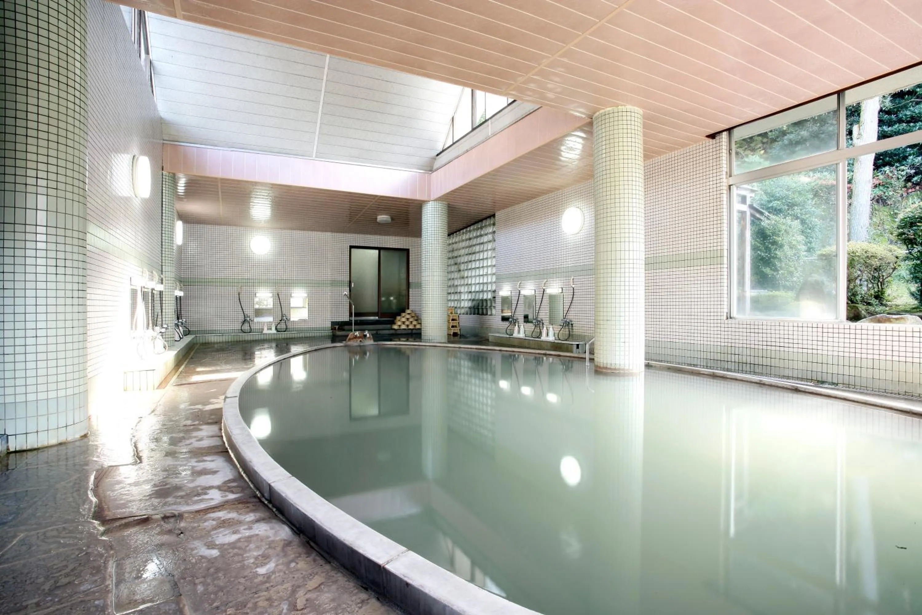 Hot Spring Bath in Unzen Sky Hotel