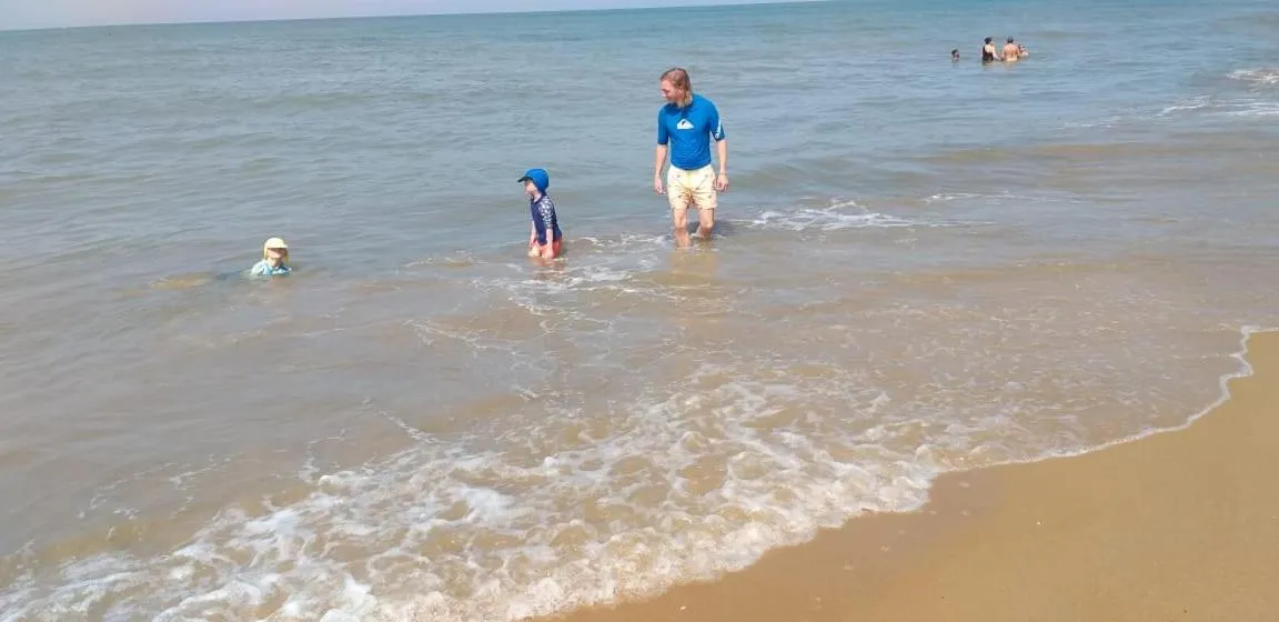 Beach in Hotel Marine at Negombo Beach