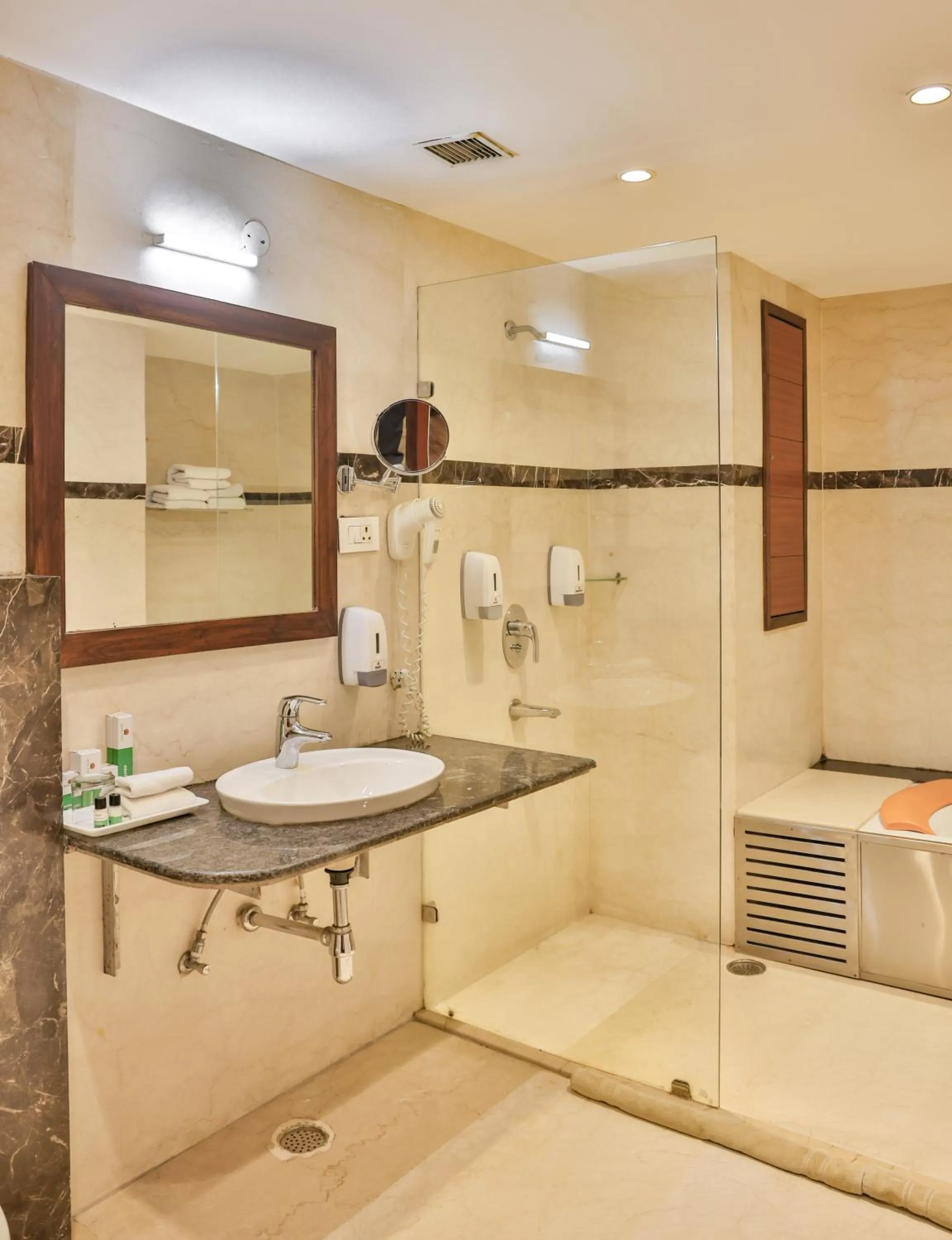 Shower in Hotel Cama