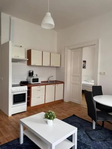 Kitchen or kitchenette in Welcome Hostel & Apartments Praguecentre