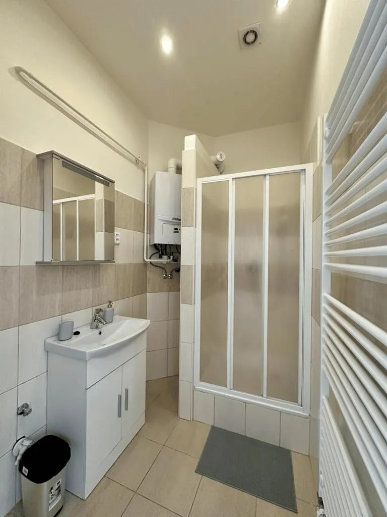 Shower in Welcome Hostel & Apartments Praguecentre