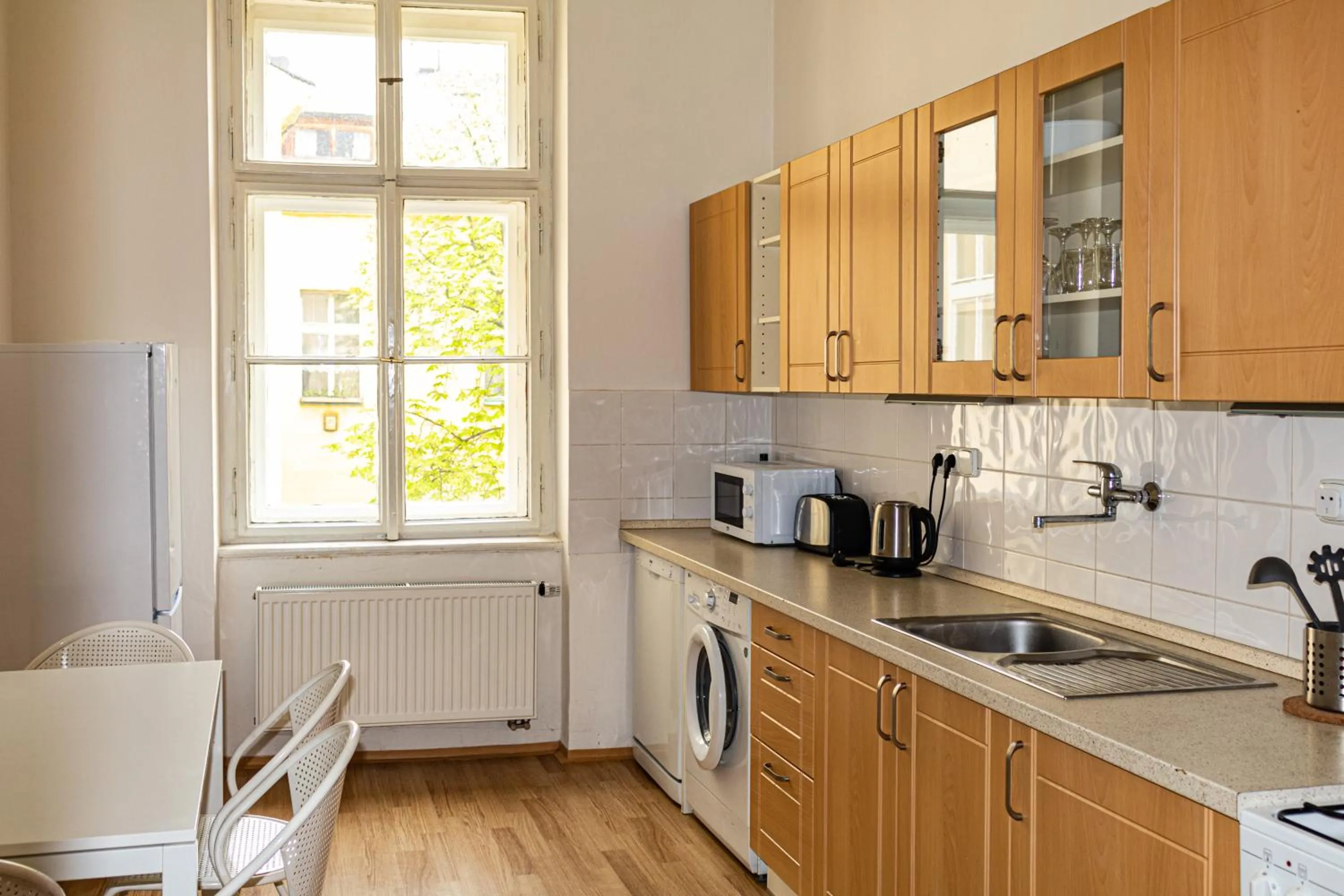 Kitchen or kitchenette in Welcome Hostel & Apartments Praguecentre
