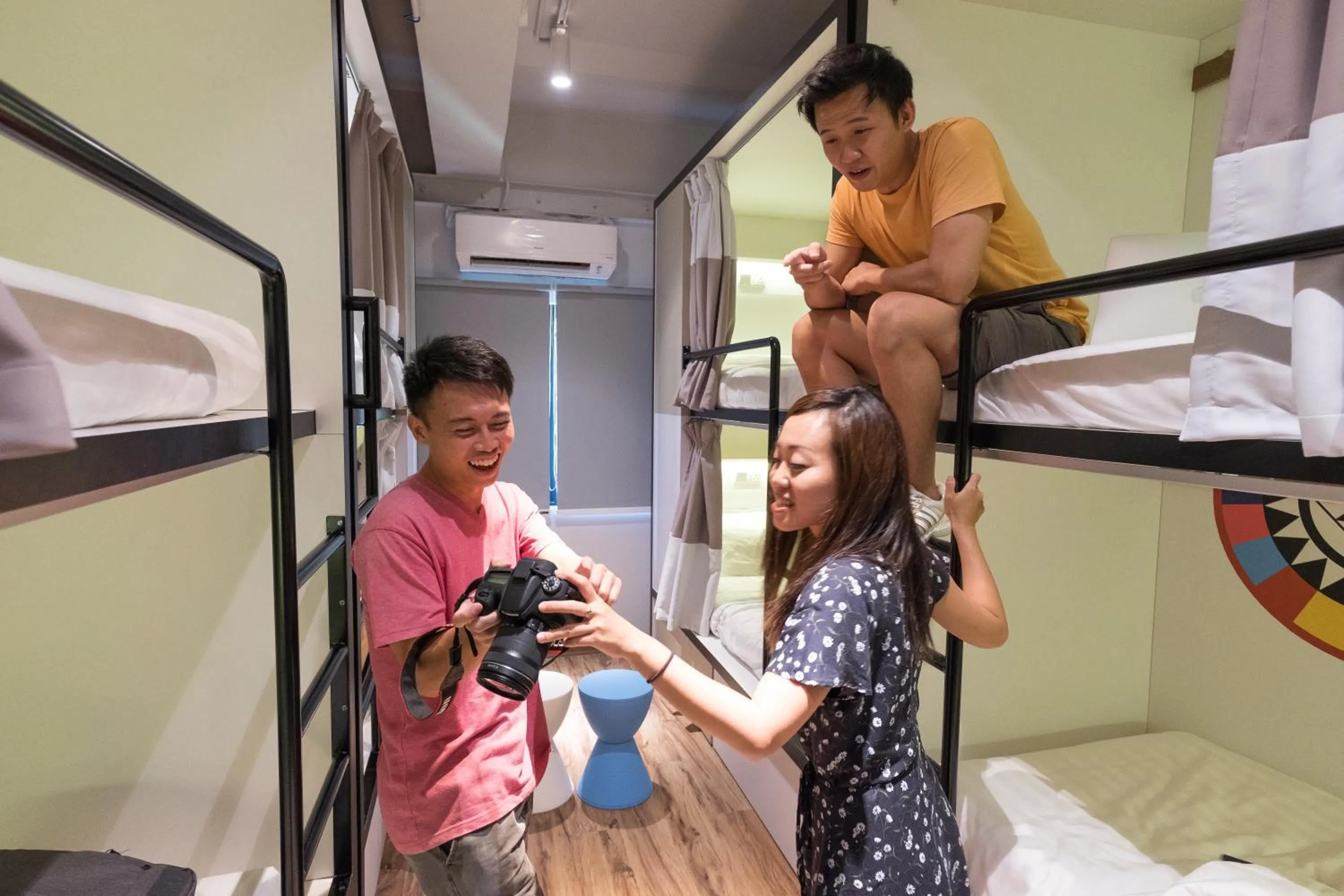 People, Bed in TOOJOU Kota Kinabalu