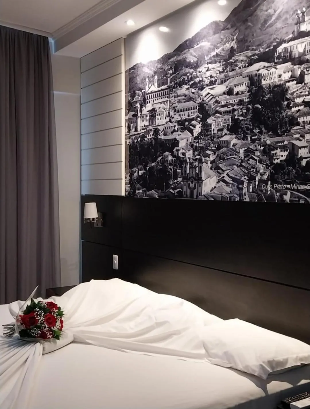 Bedroom, Bed in Faro Hotel Taubaté