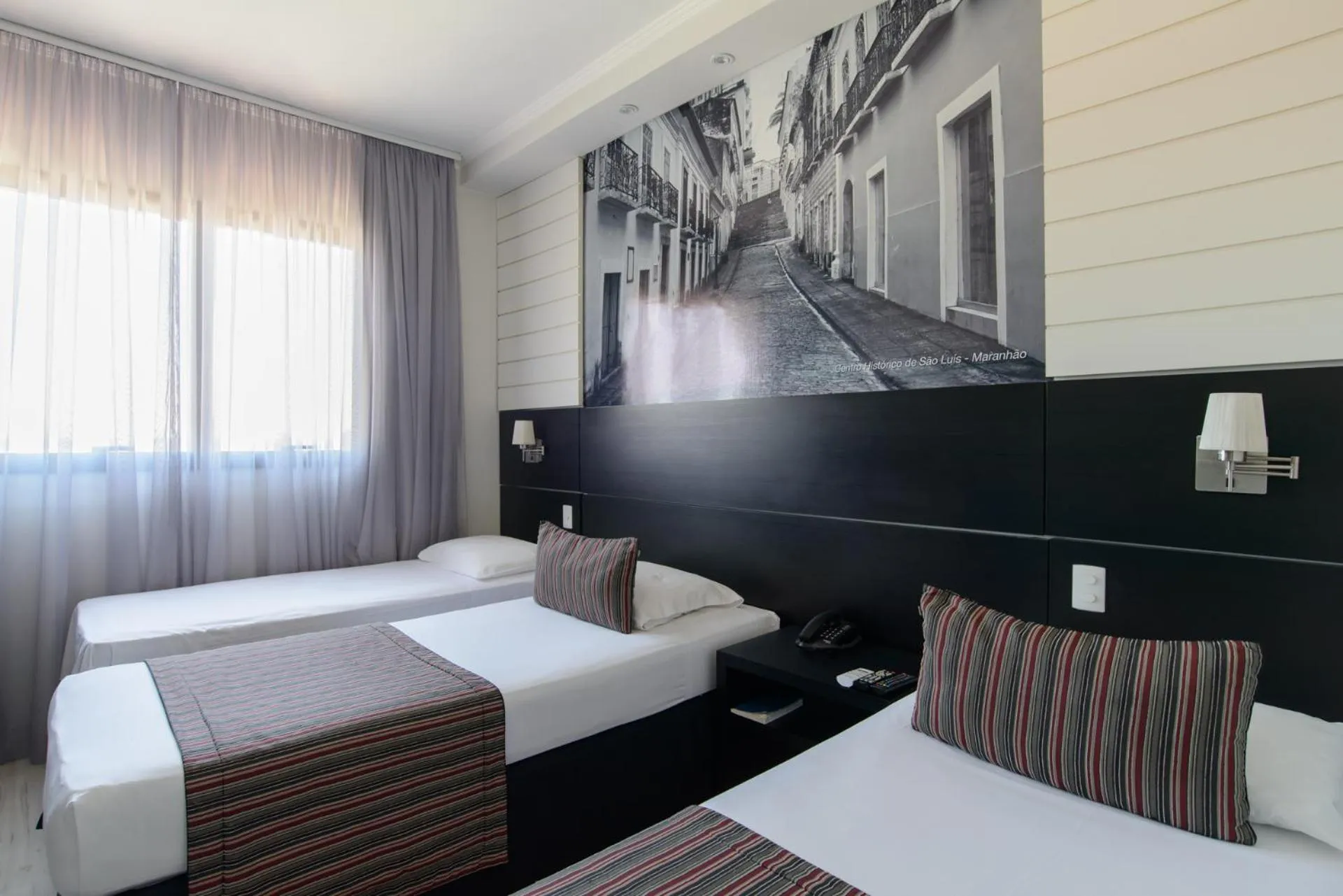 Bed in Faro Hotel Taubaté