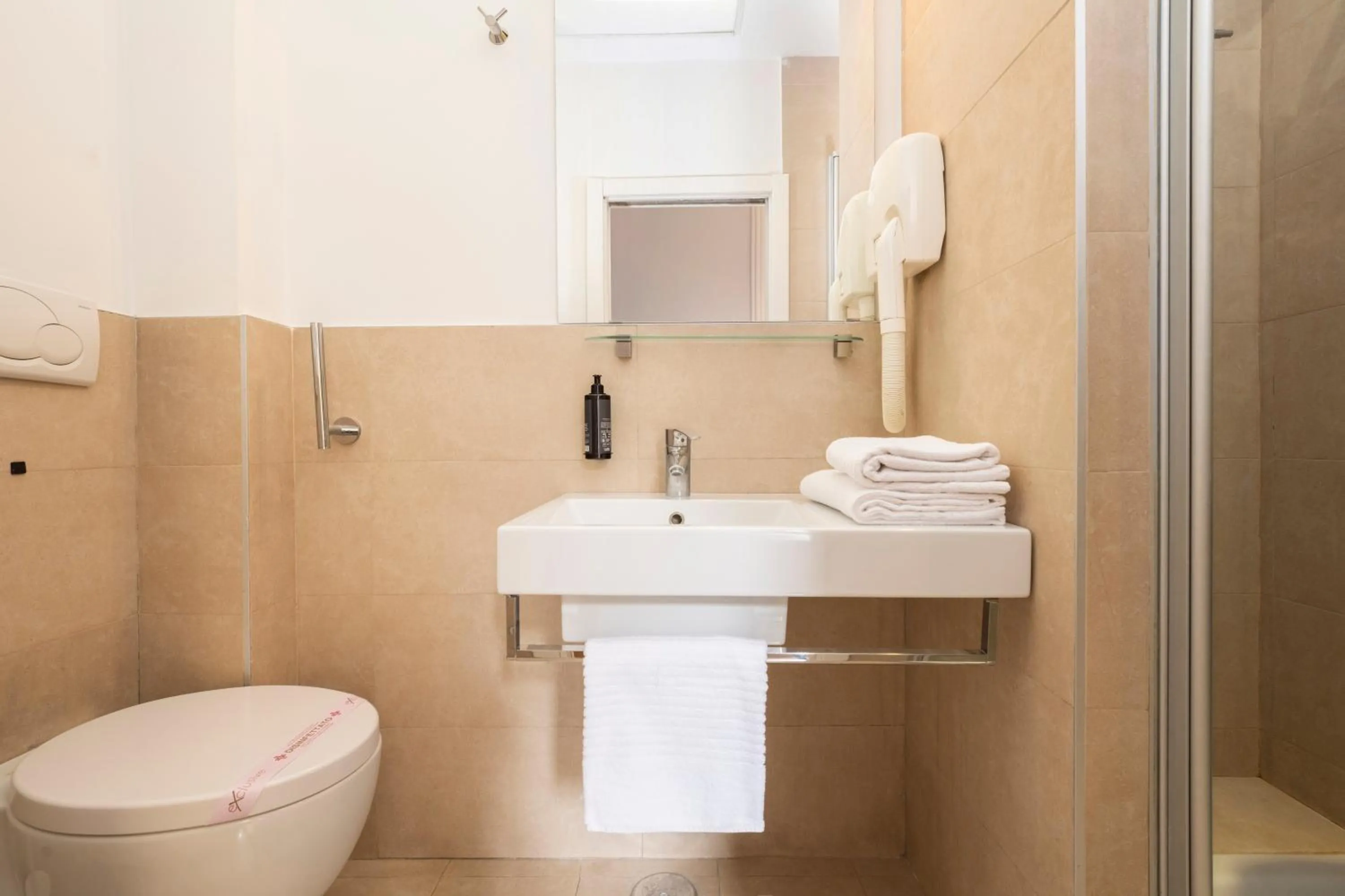 Toilet in Sky Blue Place Rome