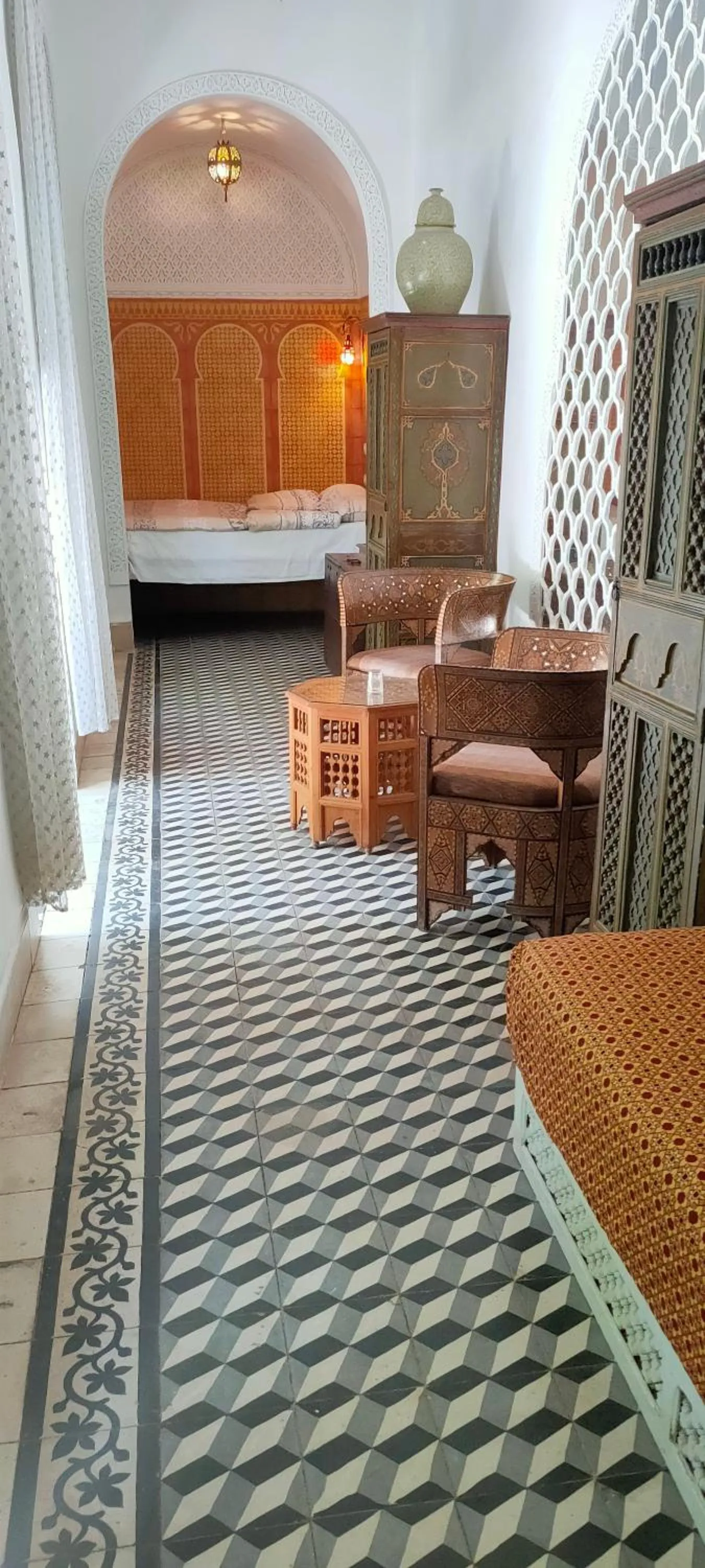 Bed in Riad Ifoulki
