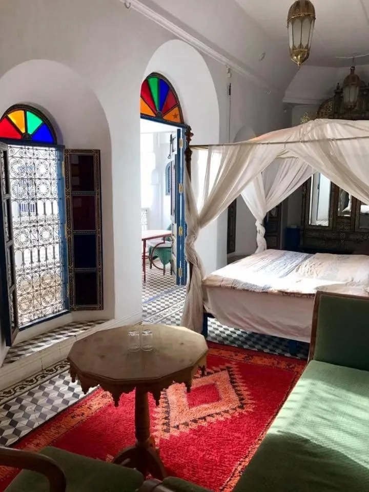 Bed in Riad Ifoulki