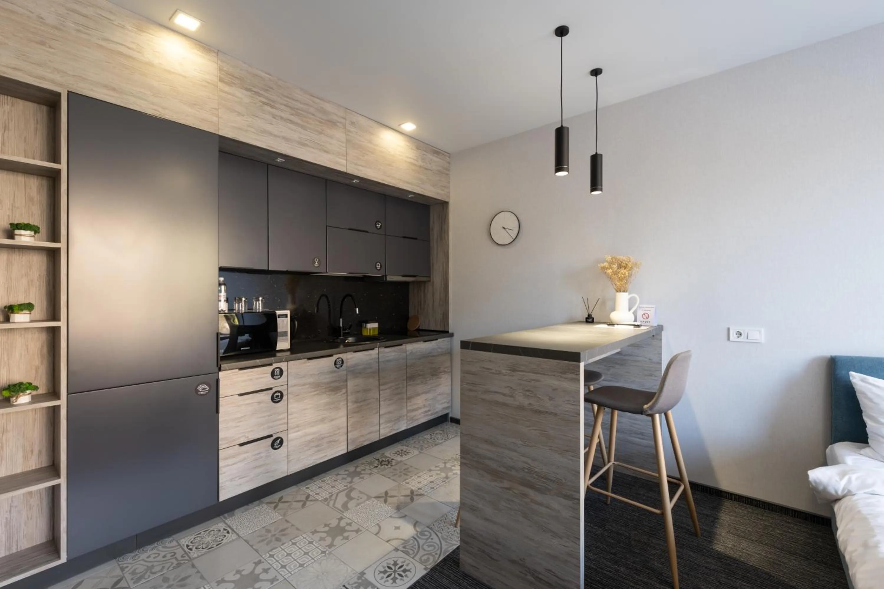 Kitchen or kitchenette in Nyvky Residence