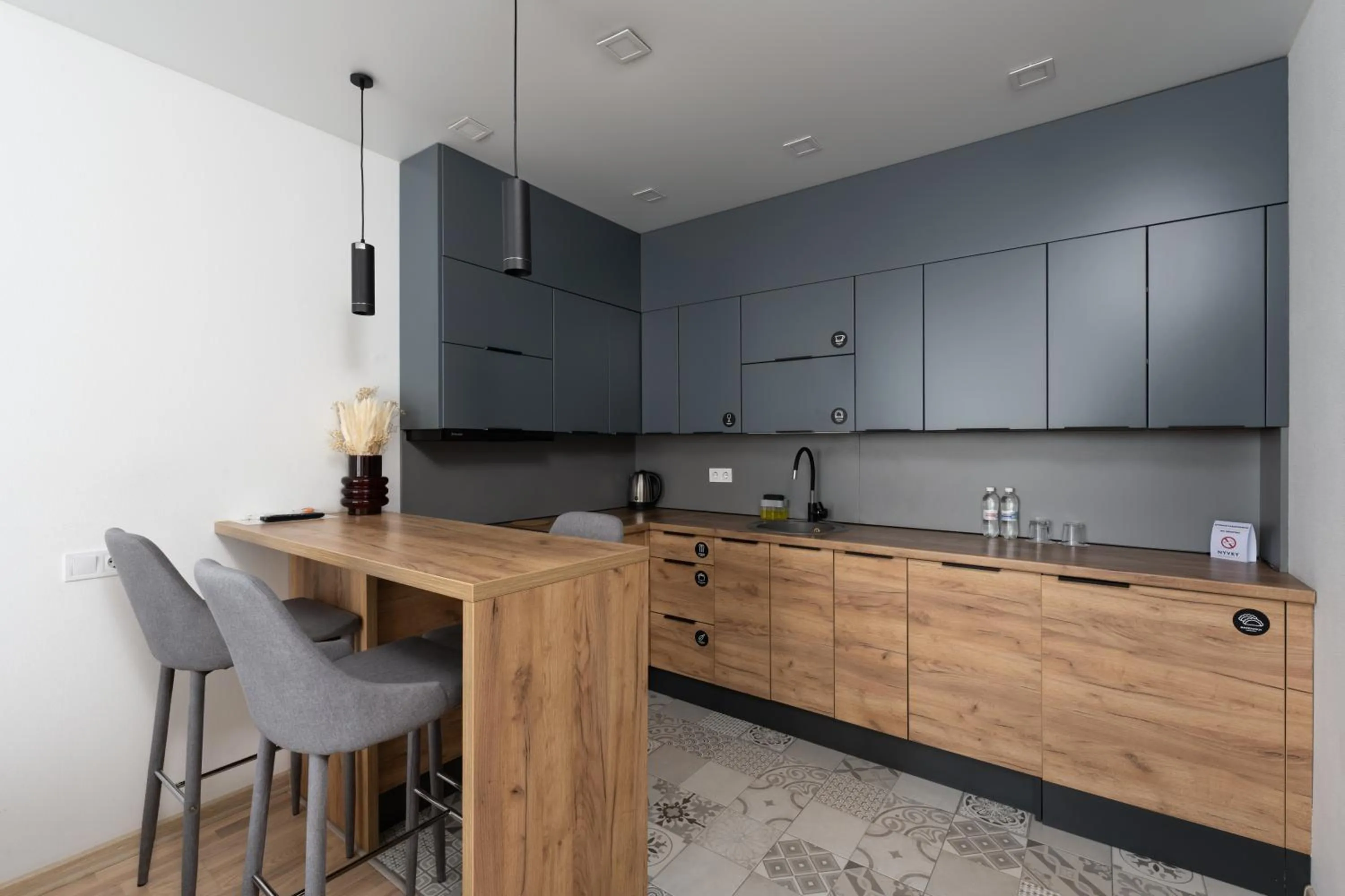 Kitchen or kitchenette in Nyvky Residence