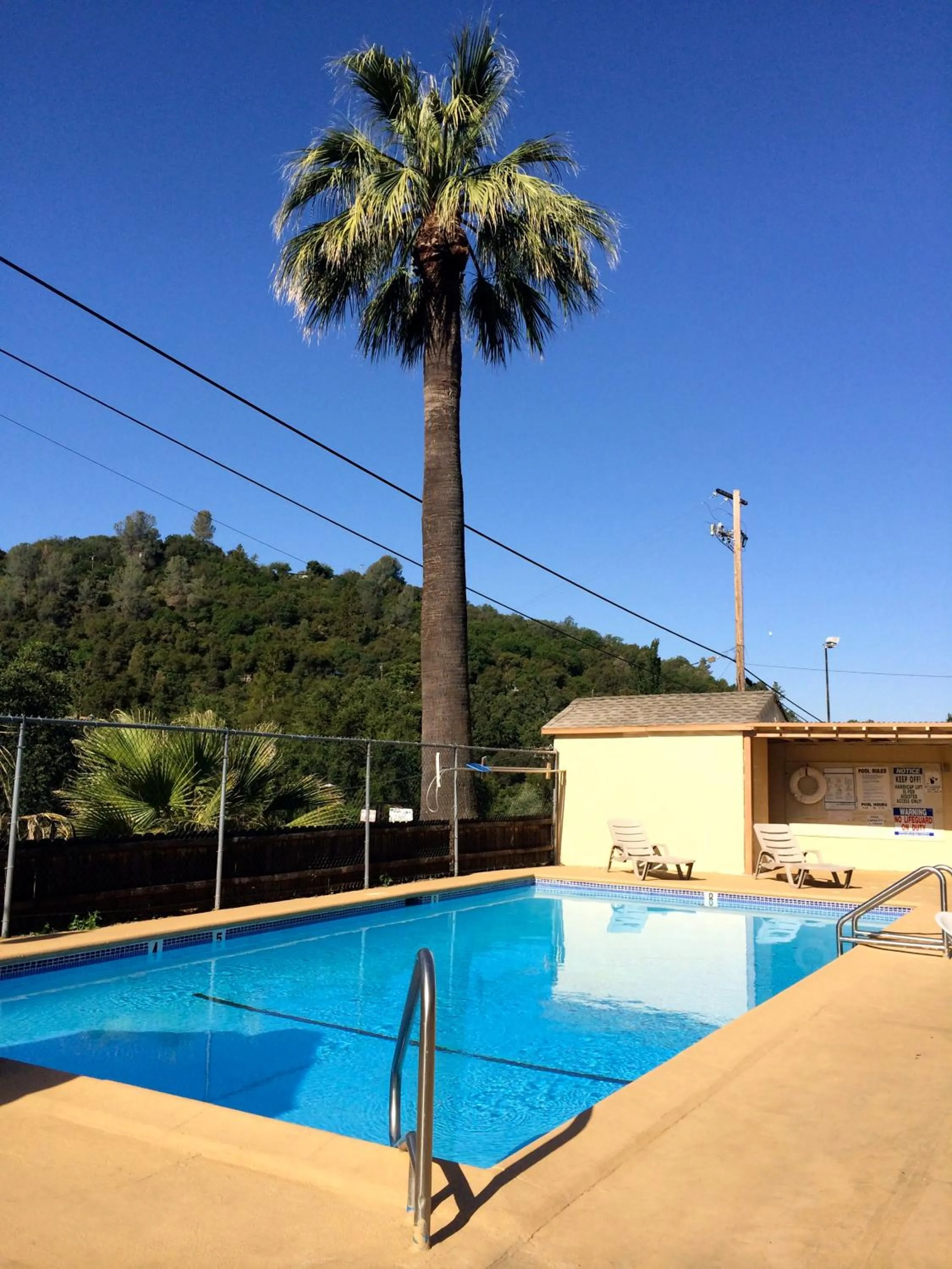 Swimming Pool in Miners Motel Jamestown