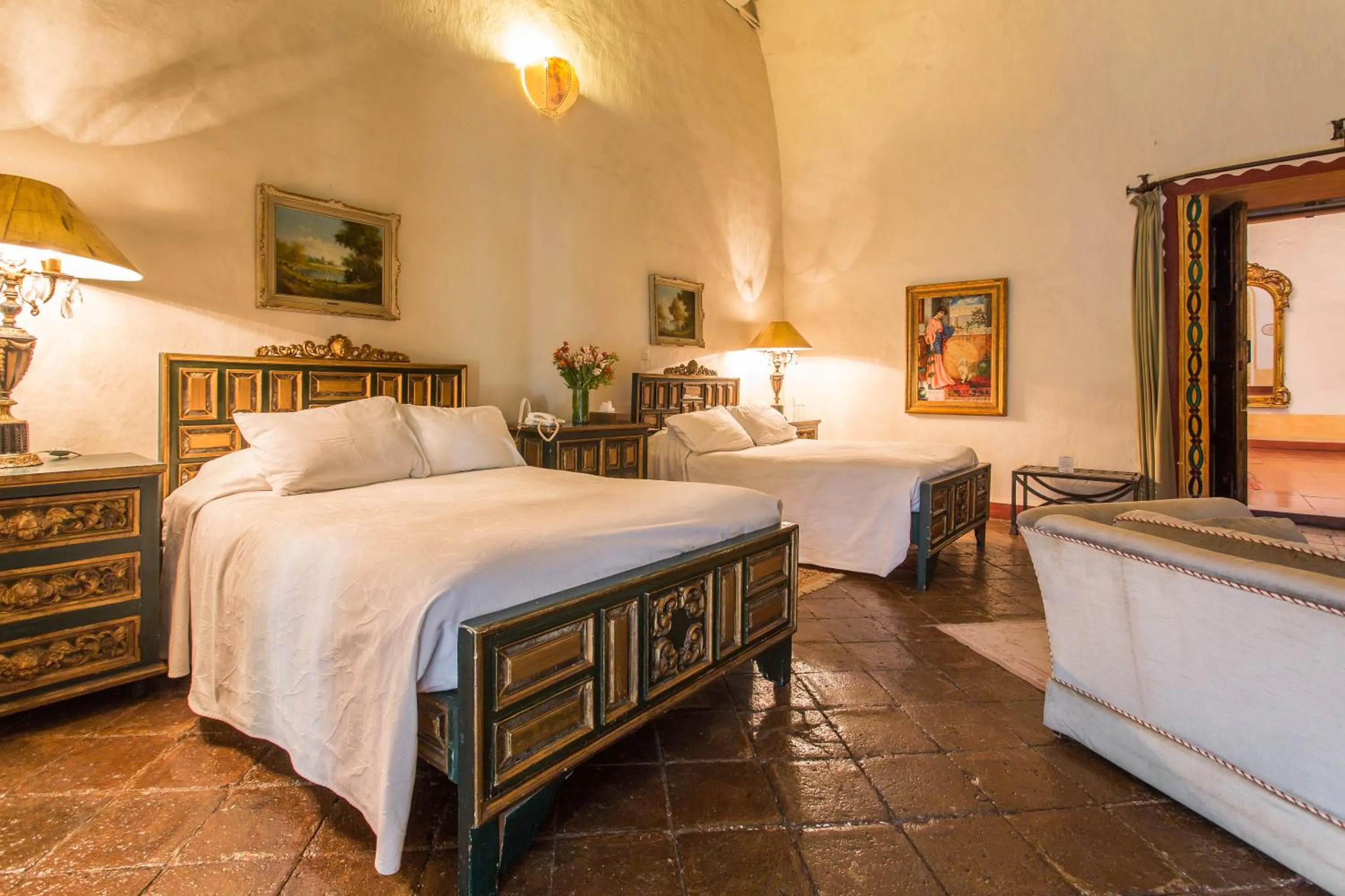 Bed in Hacienda San Gabriel de las Palmas