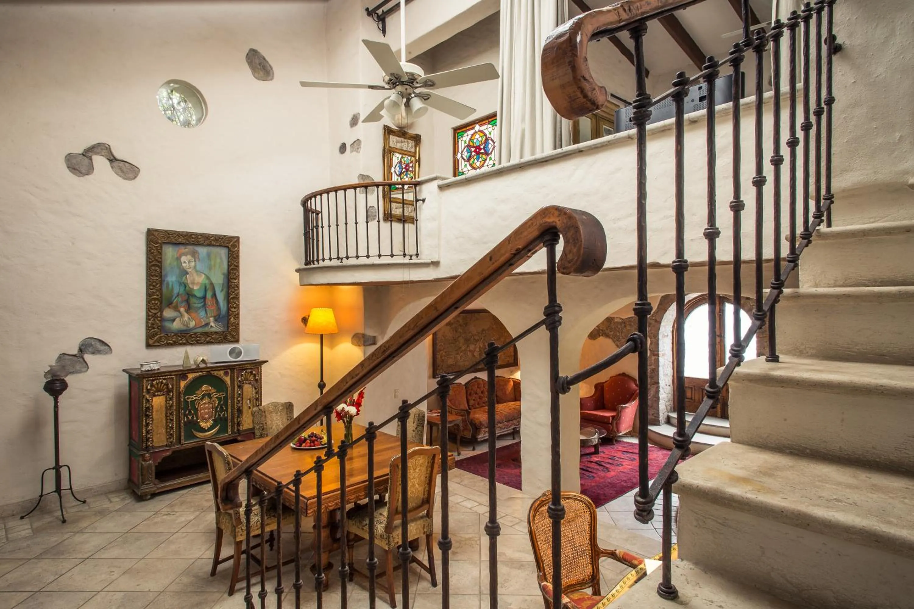 Seating area in Hacienda San Gabriel de las Palmas