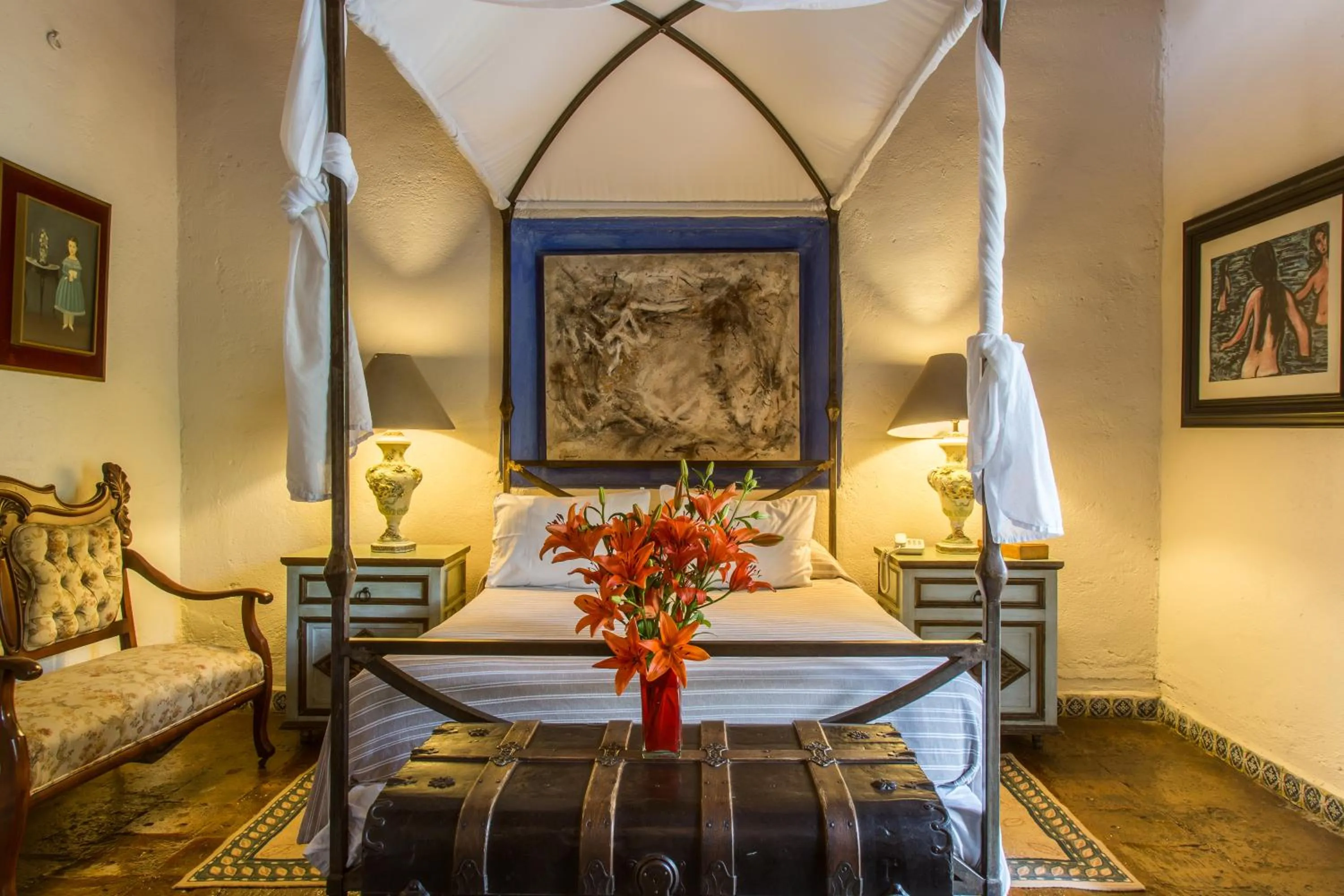 Bed in Hacienda San Gabriel de las Palmas