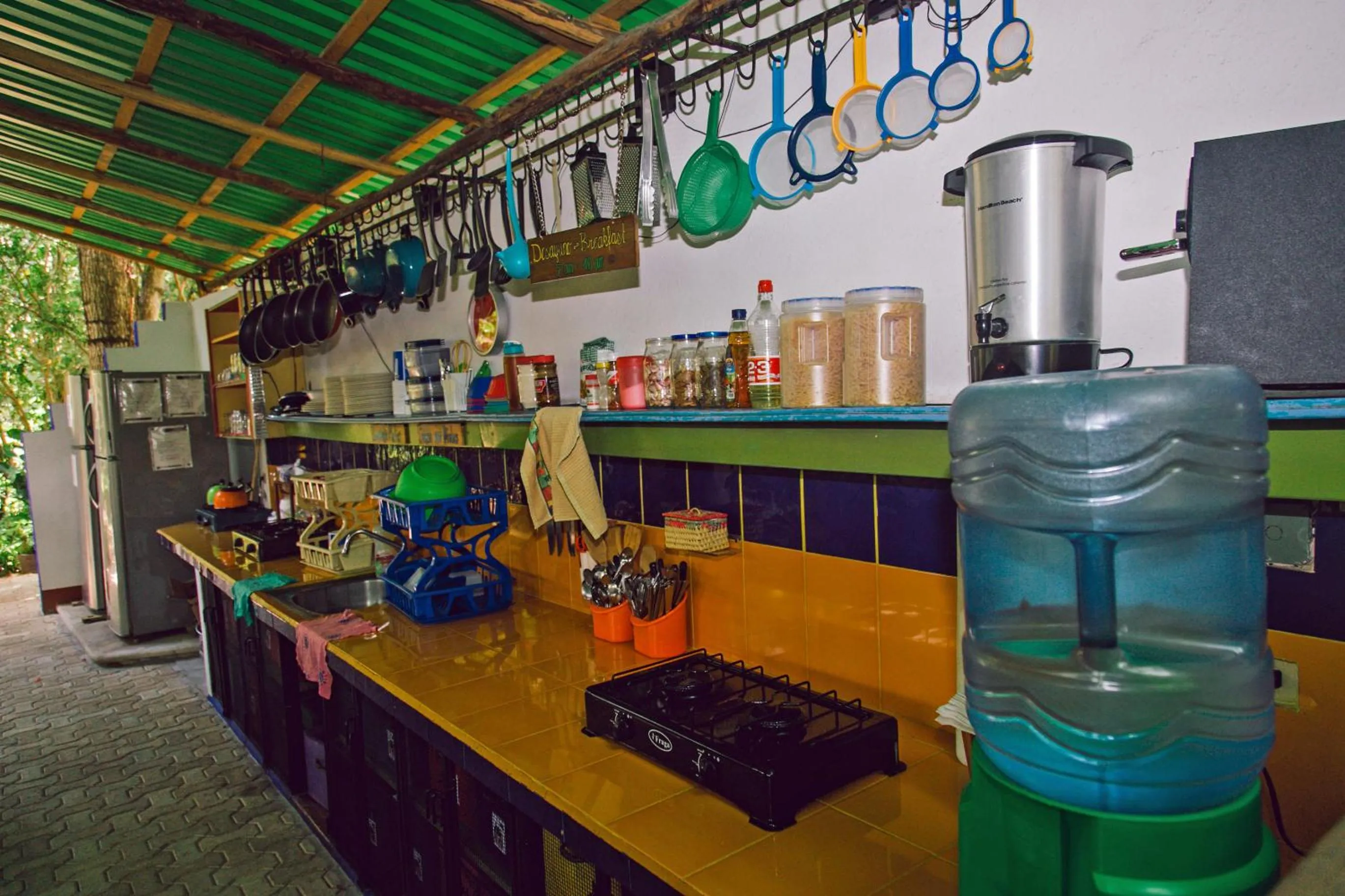 Kitchen or kitchenette in Hostel Candelaria