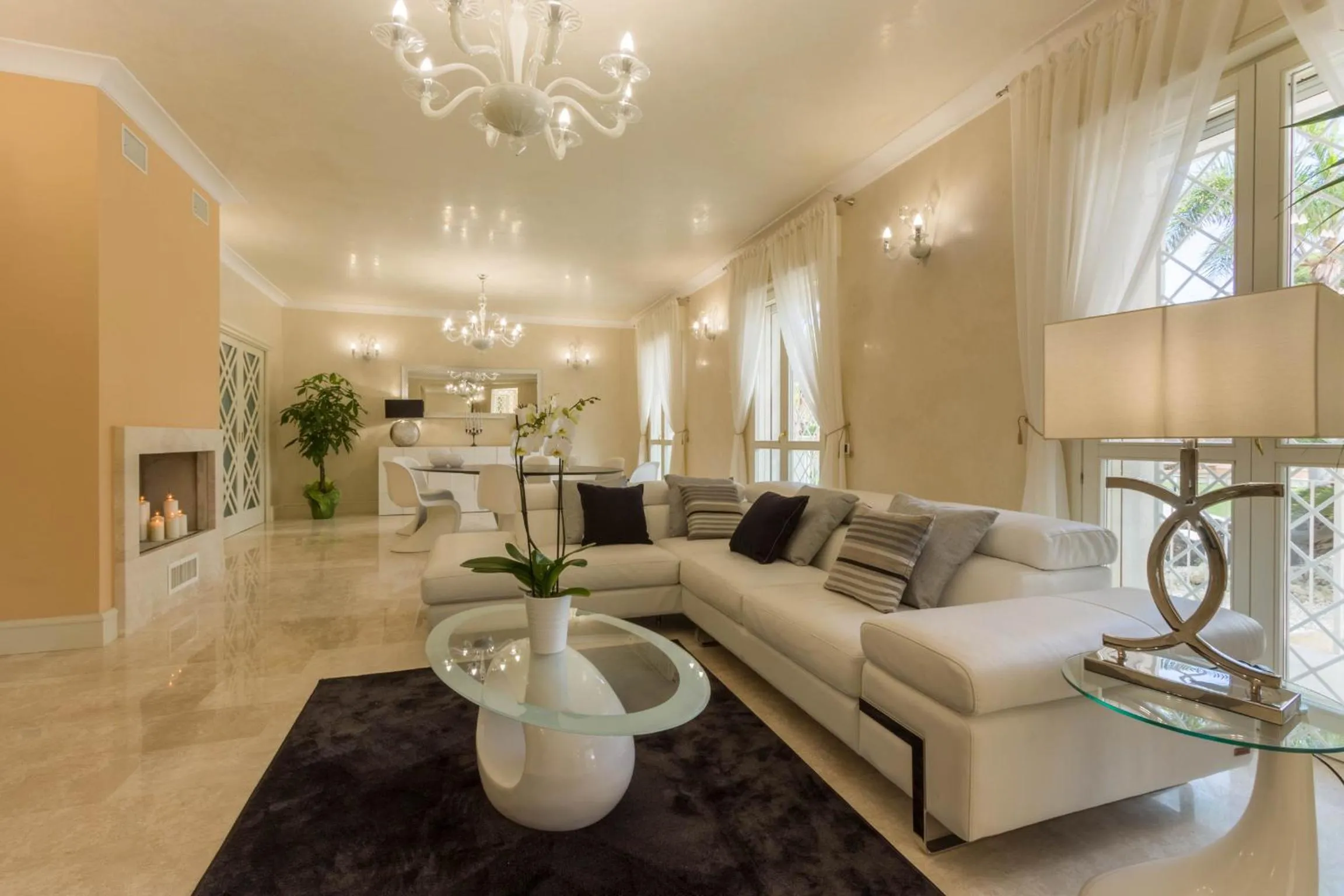 Living room in Villa Furoa