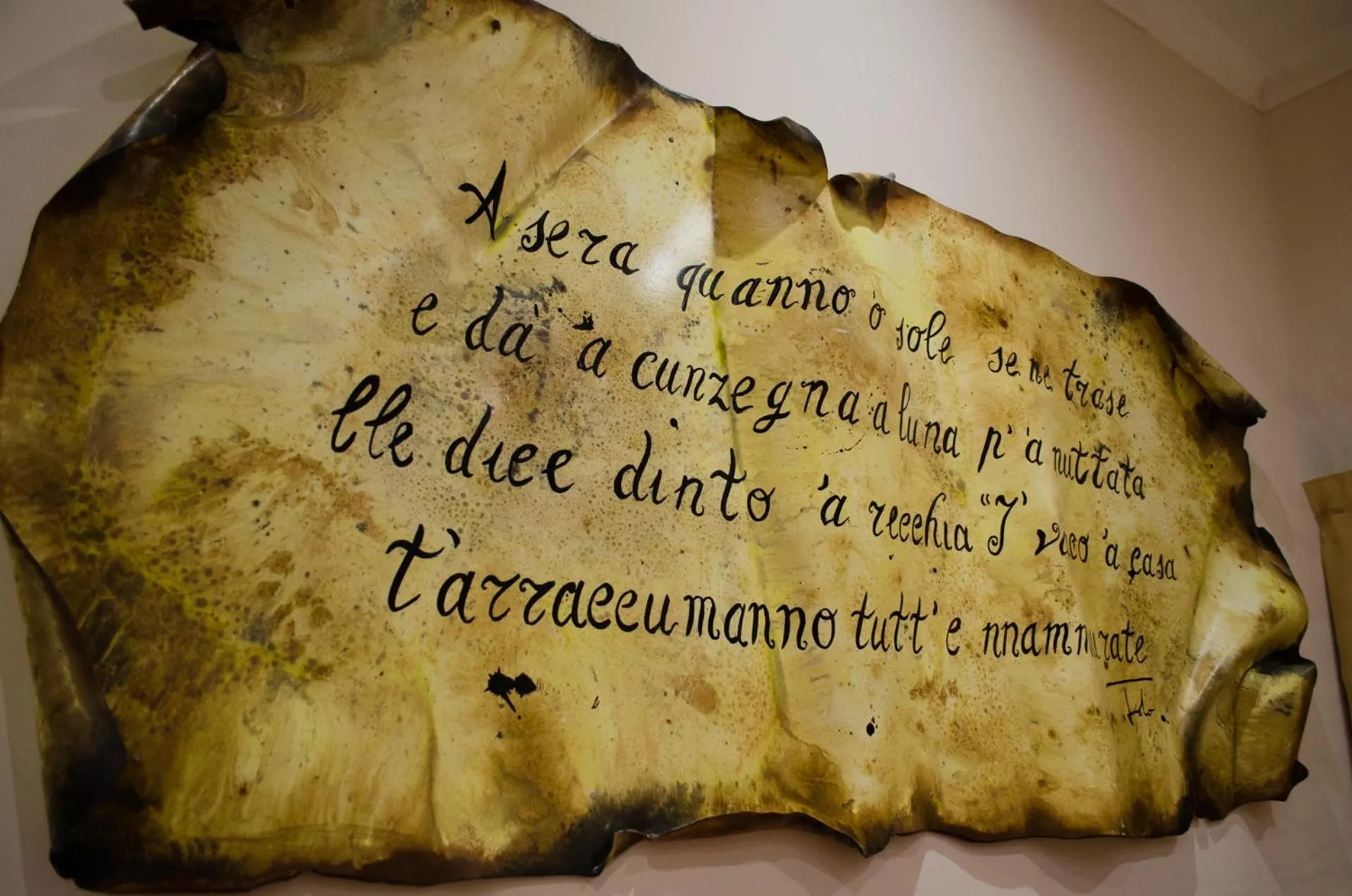 Decorative detail in B&B Sosta Flegrea