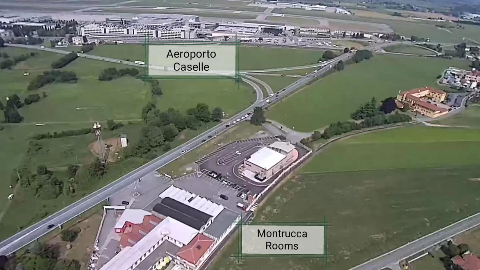 Bird's eye view in La Montrucca Camere