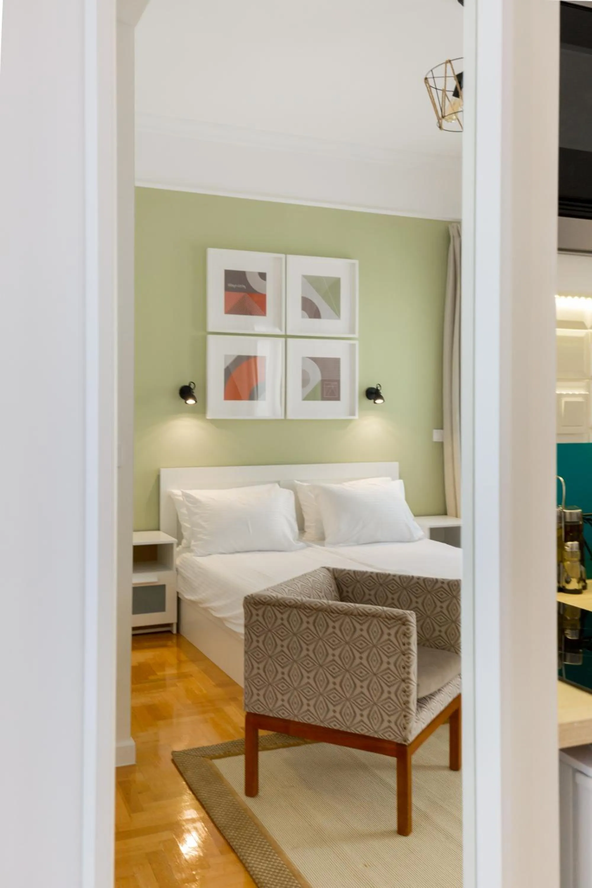 Decorative detail, Bed in Dinostratus House