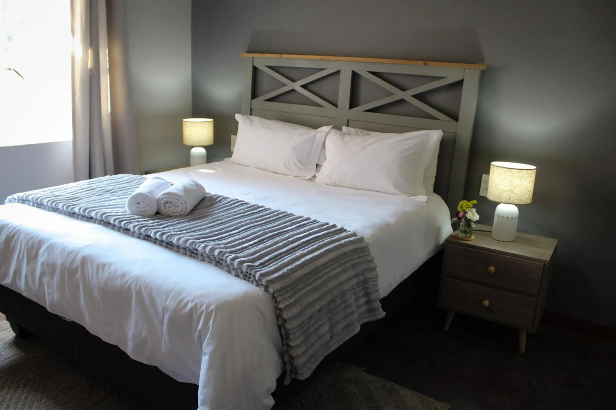 Bedroom, Bed in Modern Farm