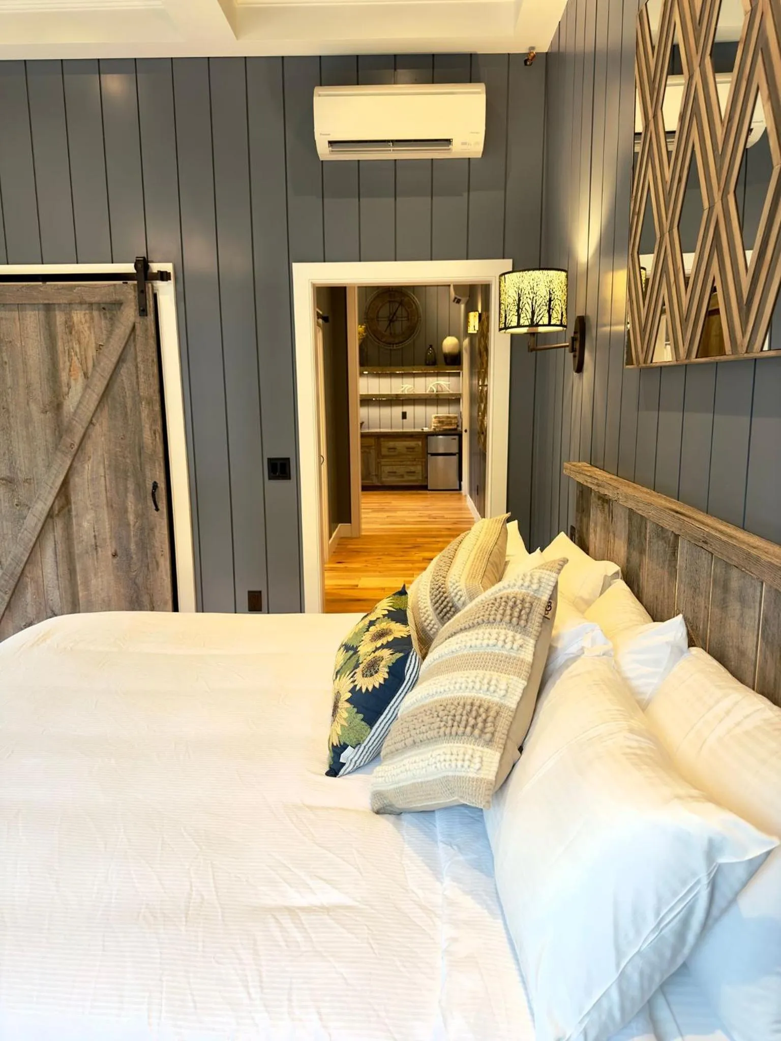 Bed in The Barnstead Inn