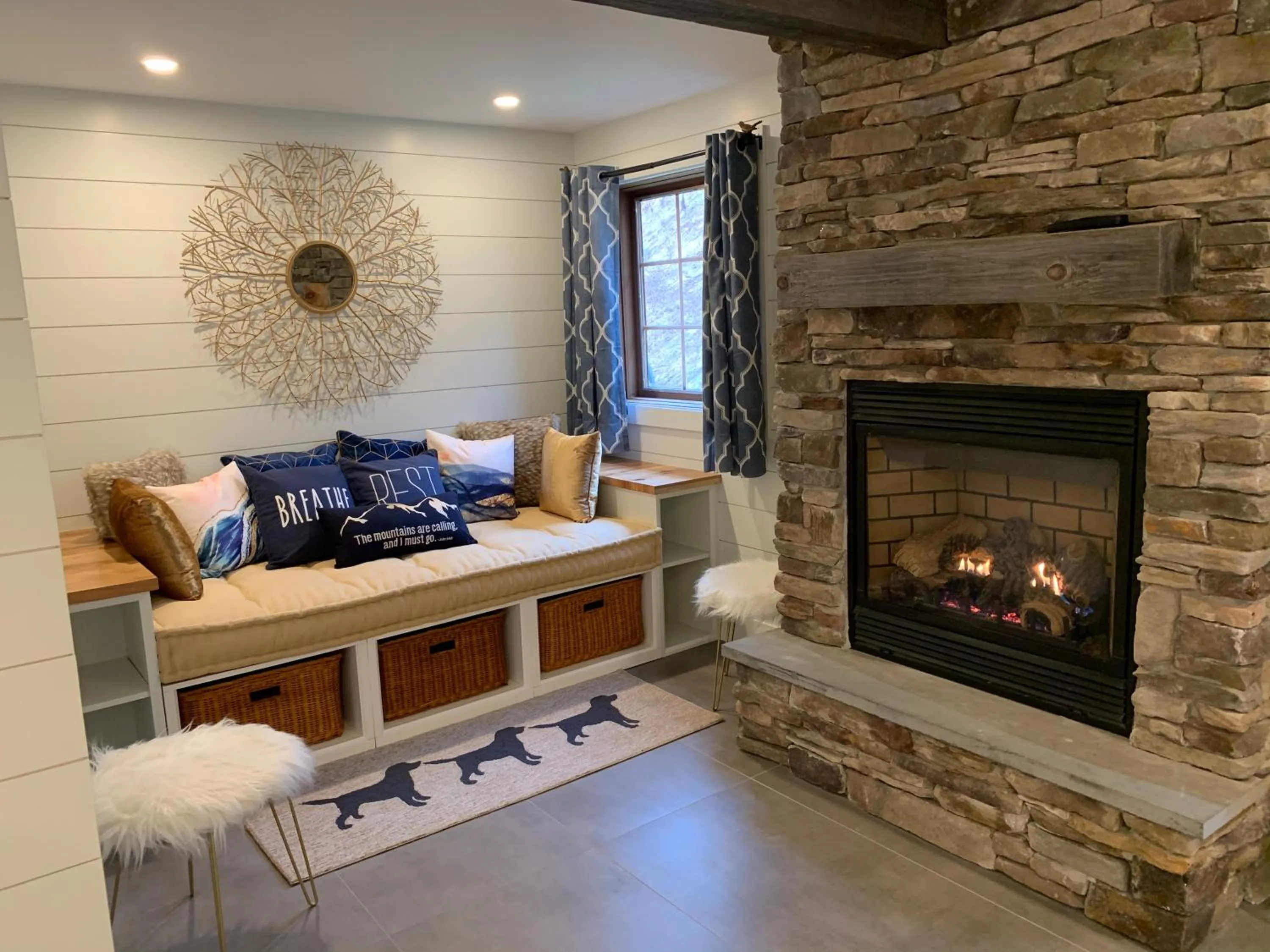 Bed in The Barnstead Inn