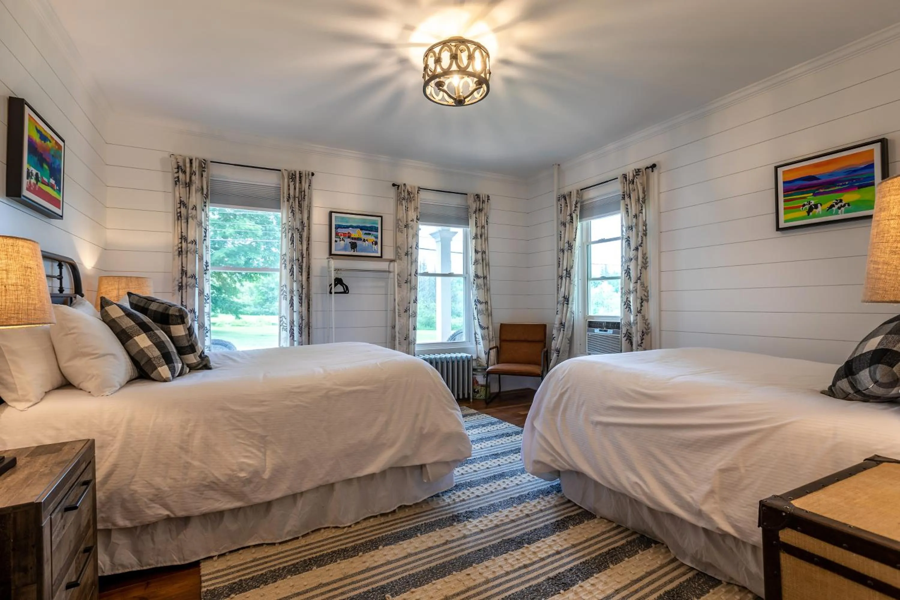 Bed in The Barnstead Inn