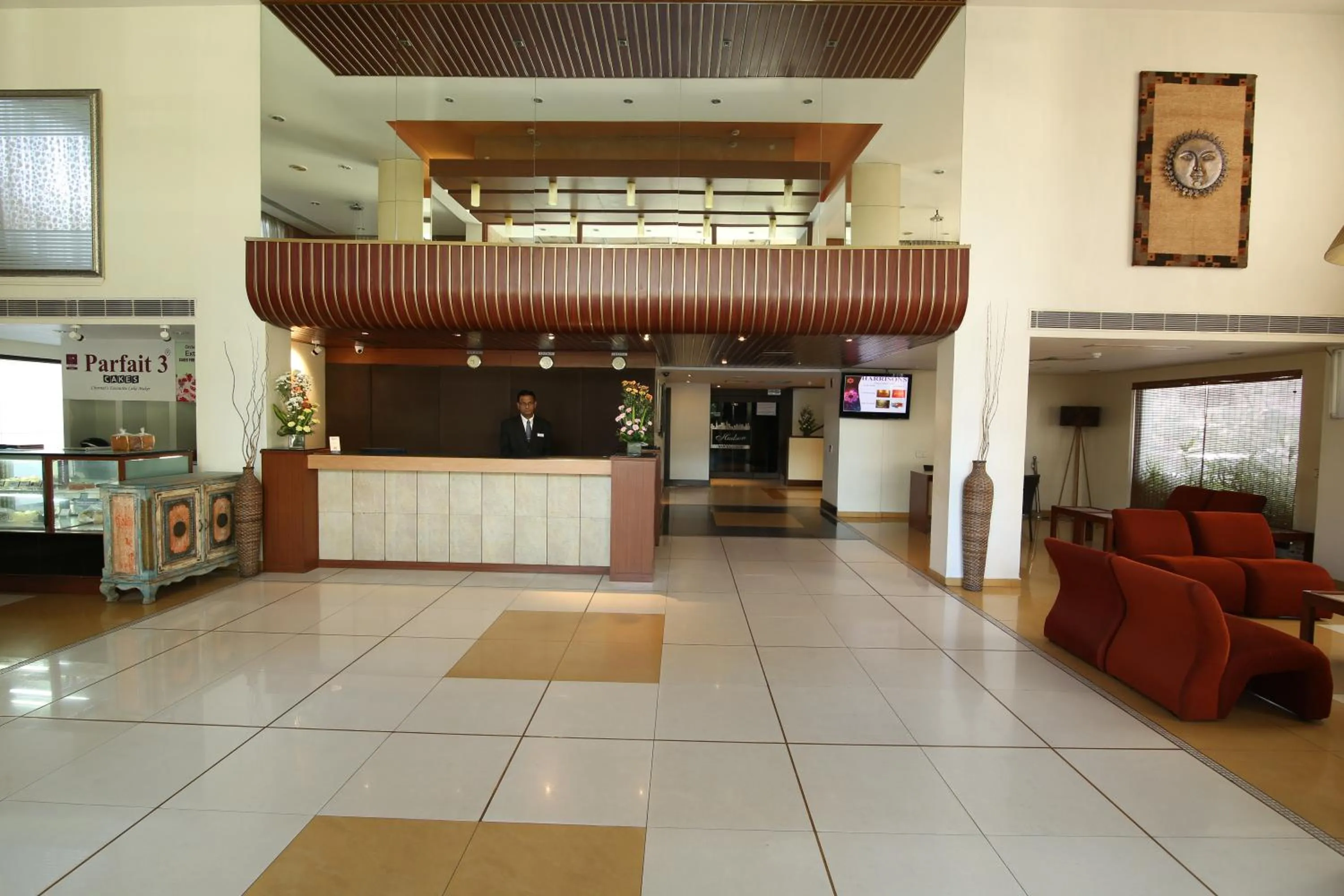Lobby or reception in Harrisons Hotel