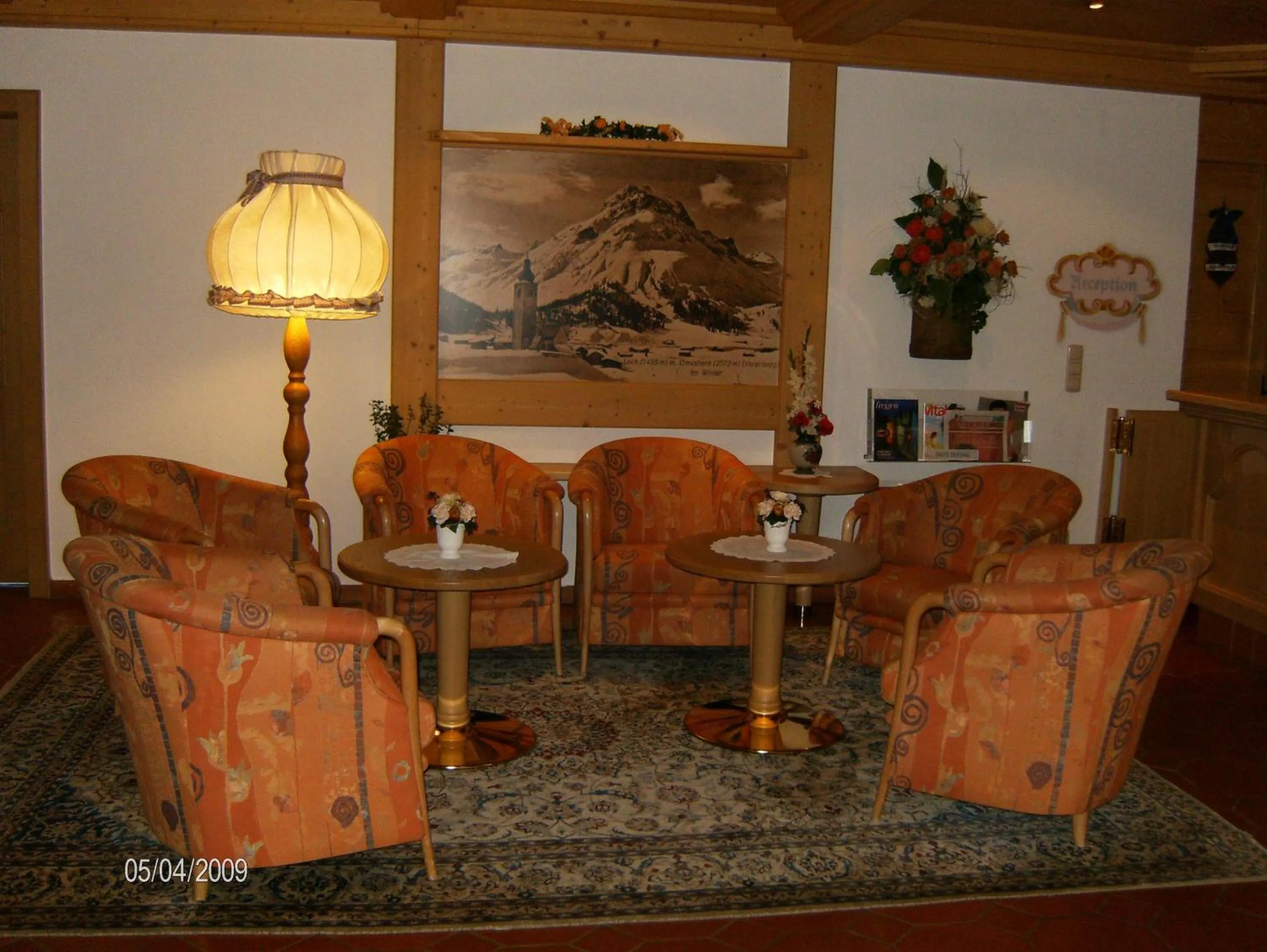 Lobby or reception in Hotel Omesberg