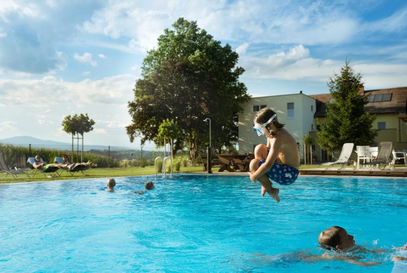 Swimming pool in Gasthof Martinhof