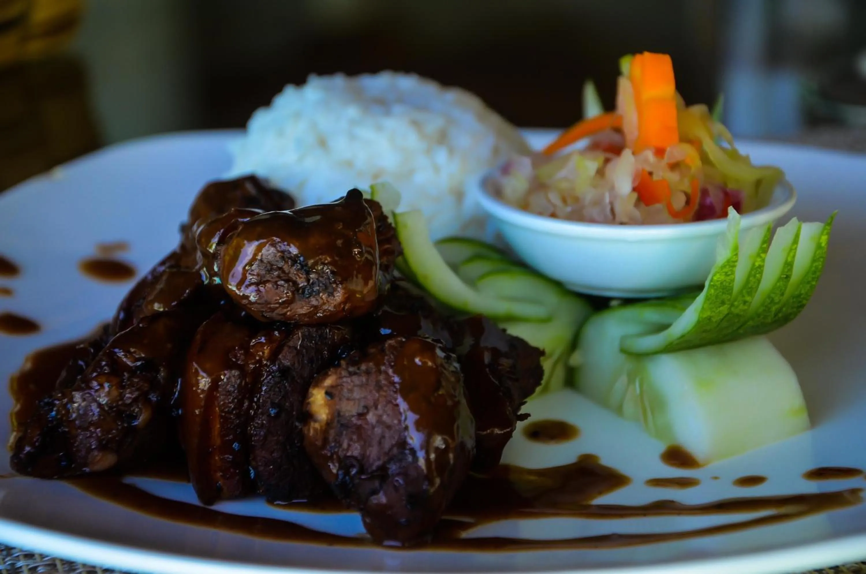 Food in Vanilla Sky Dive Resort