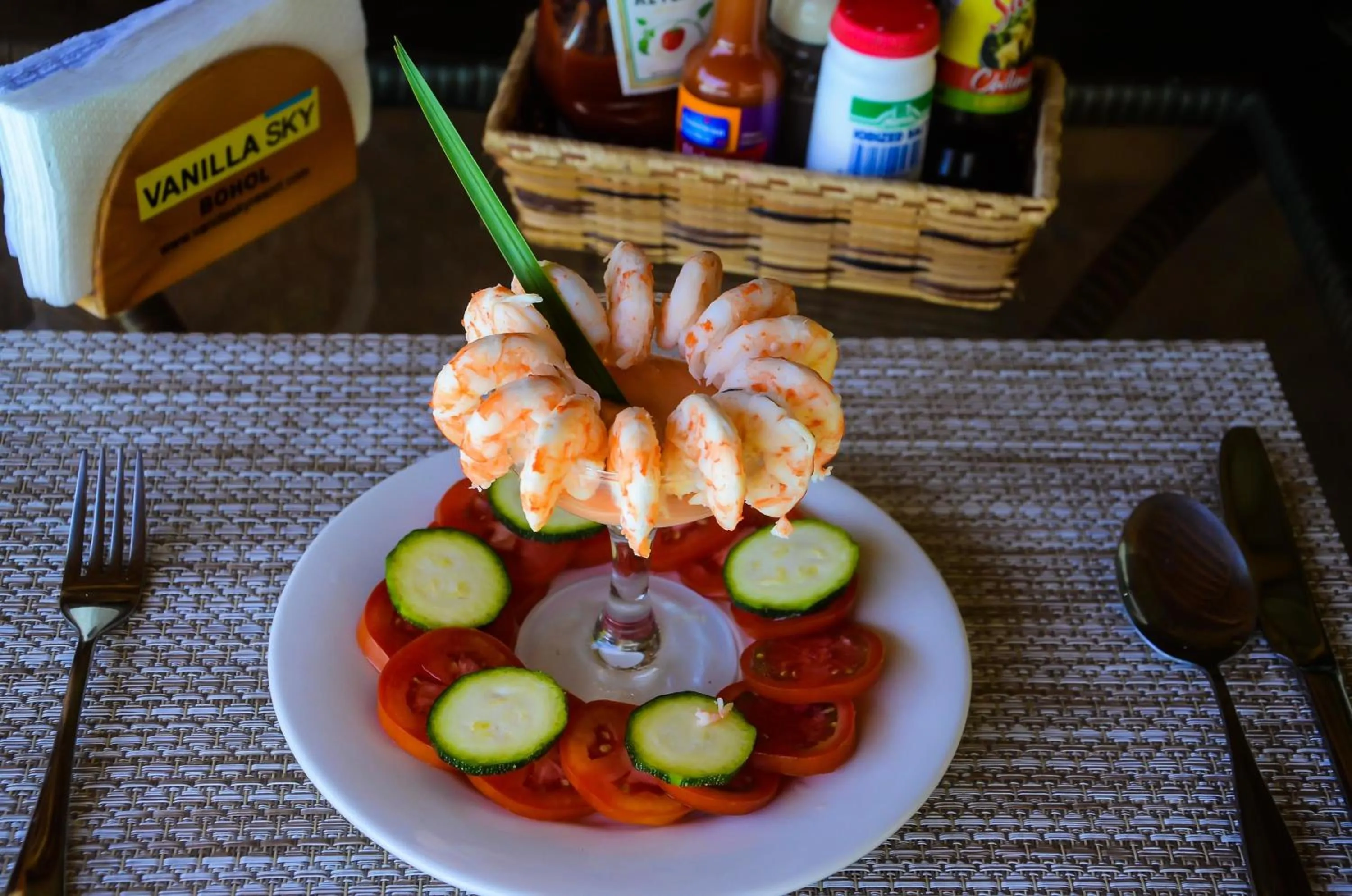 Food in Vanilla Sky Dive Resort