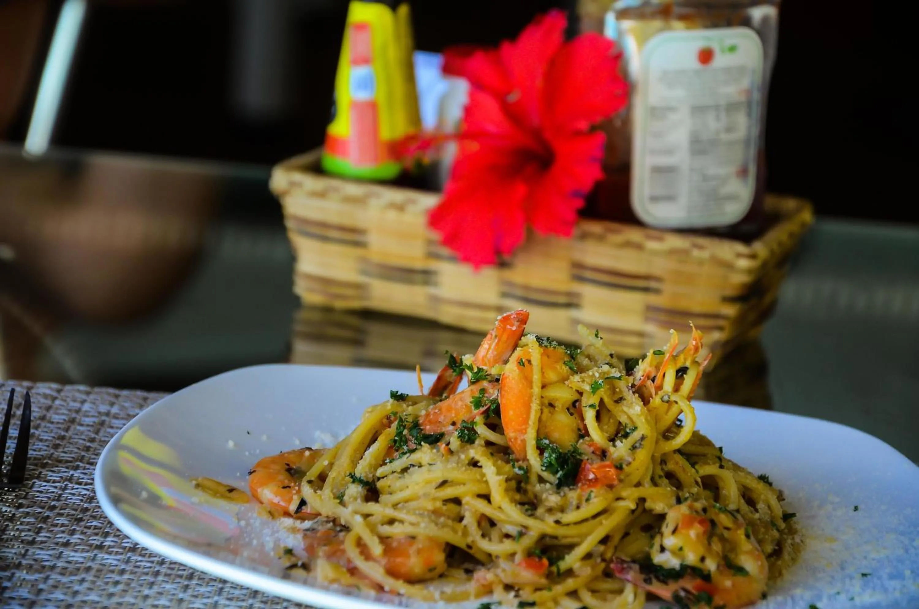 Food in Vanilla Sky Dive Resort