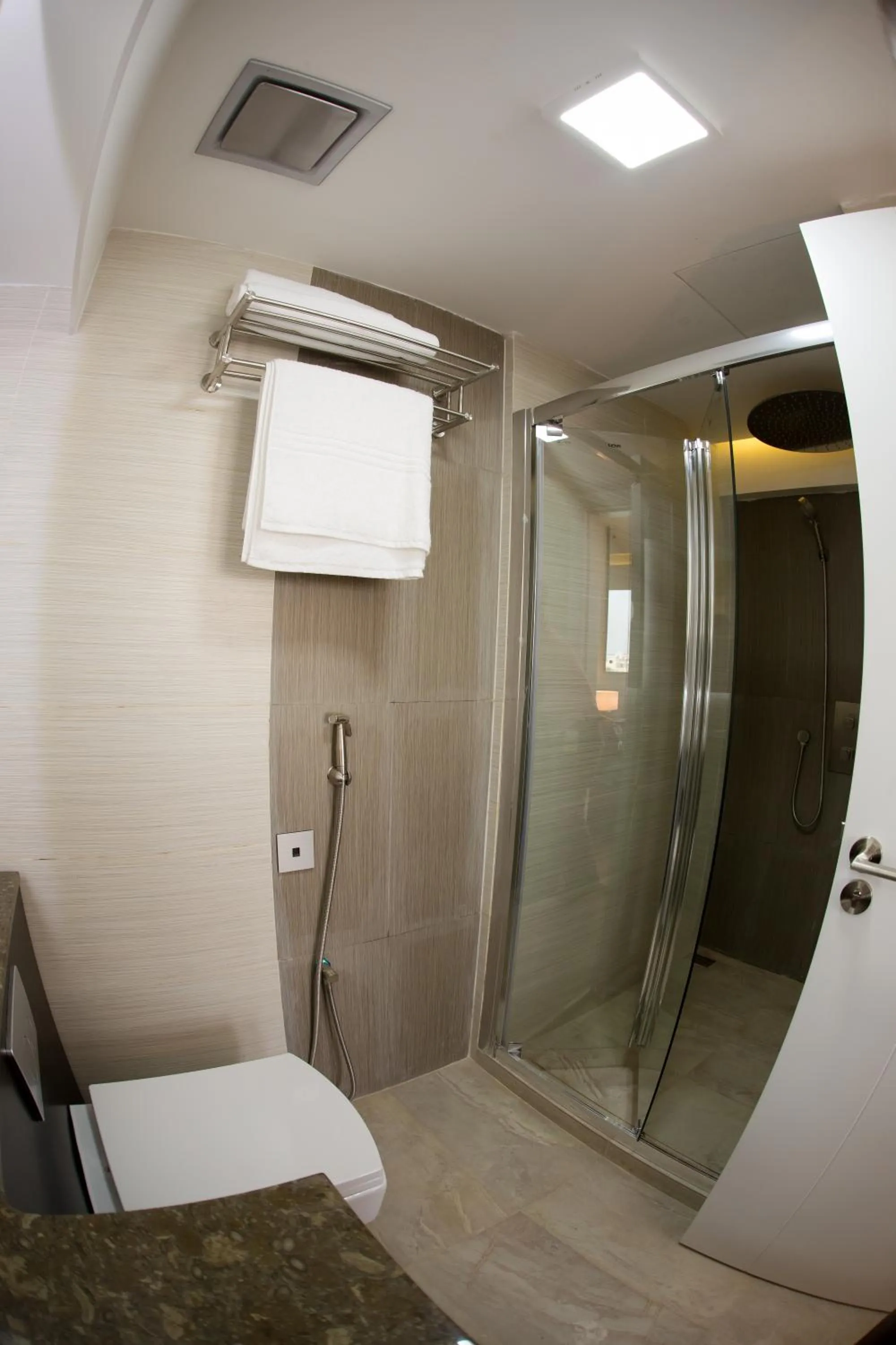 Shower in Coventina Lake Suites