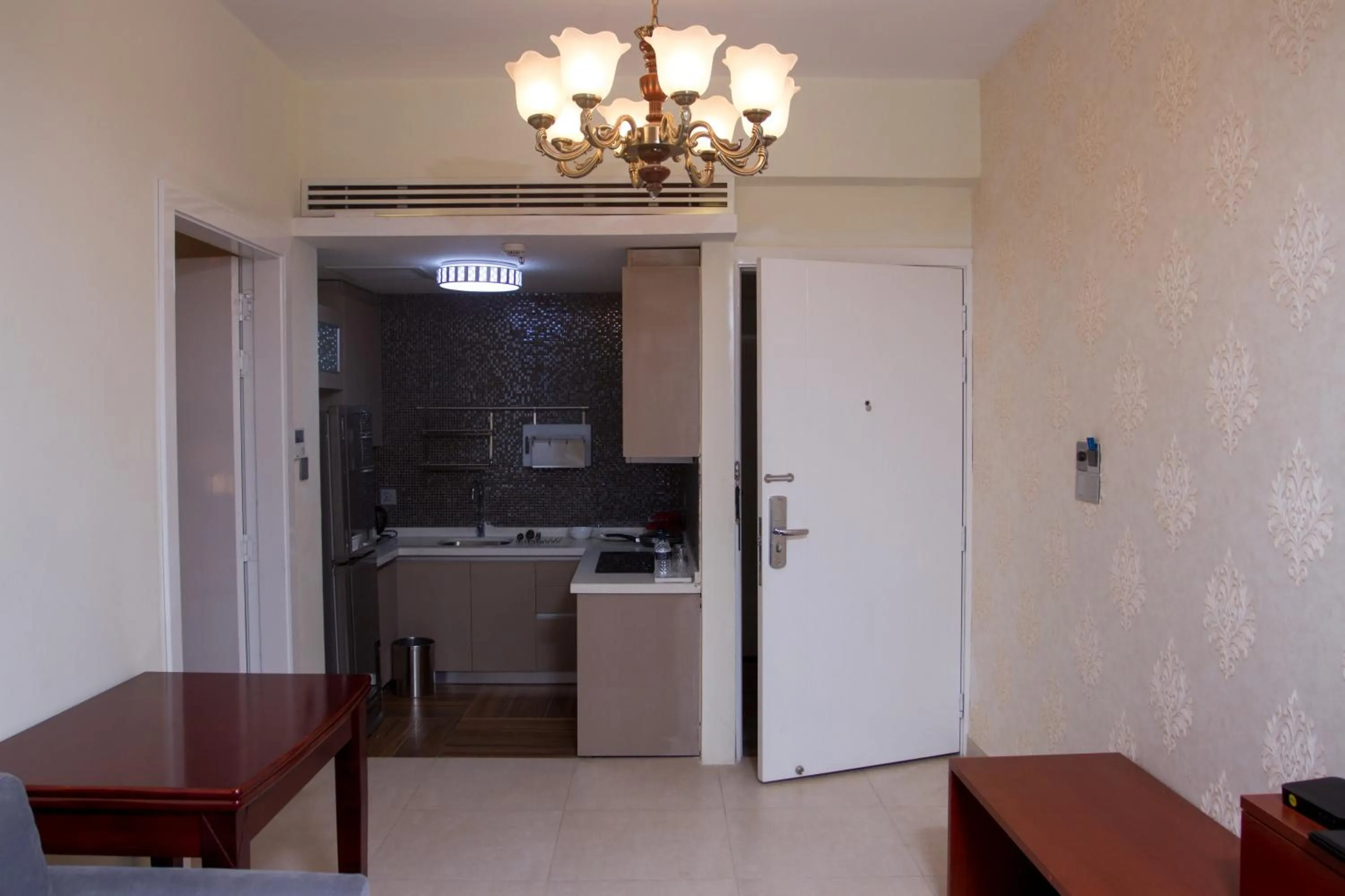 Kitchen or kitchenette in Coventina Lake Suites