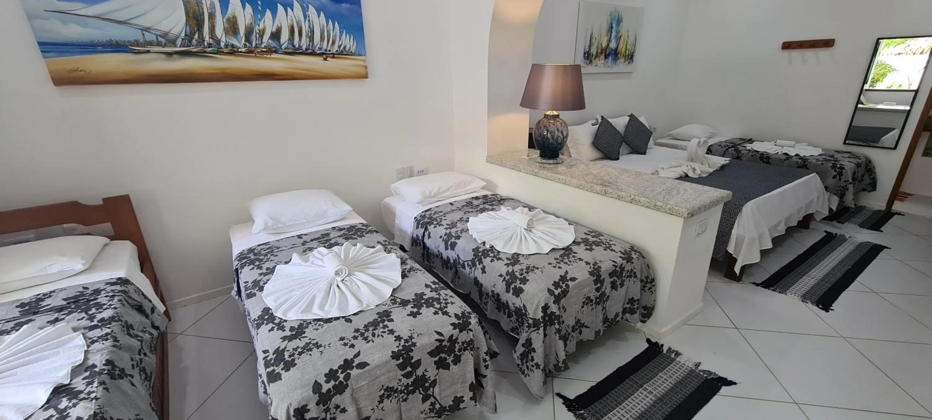 Bed in Pousada Caminho da Praia