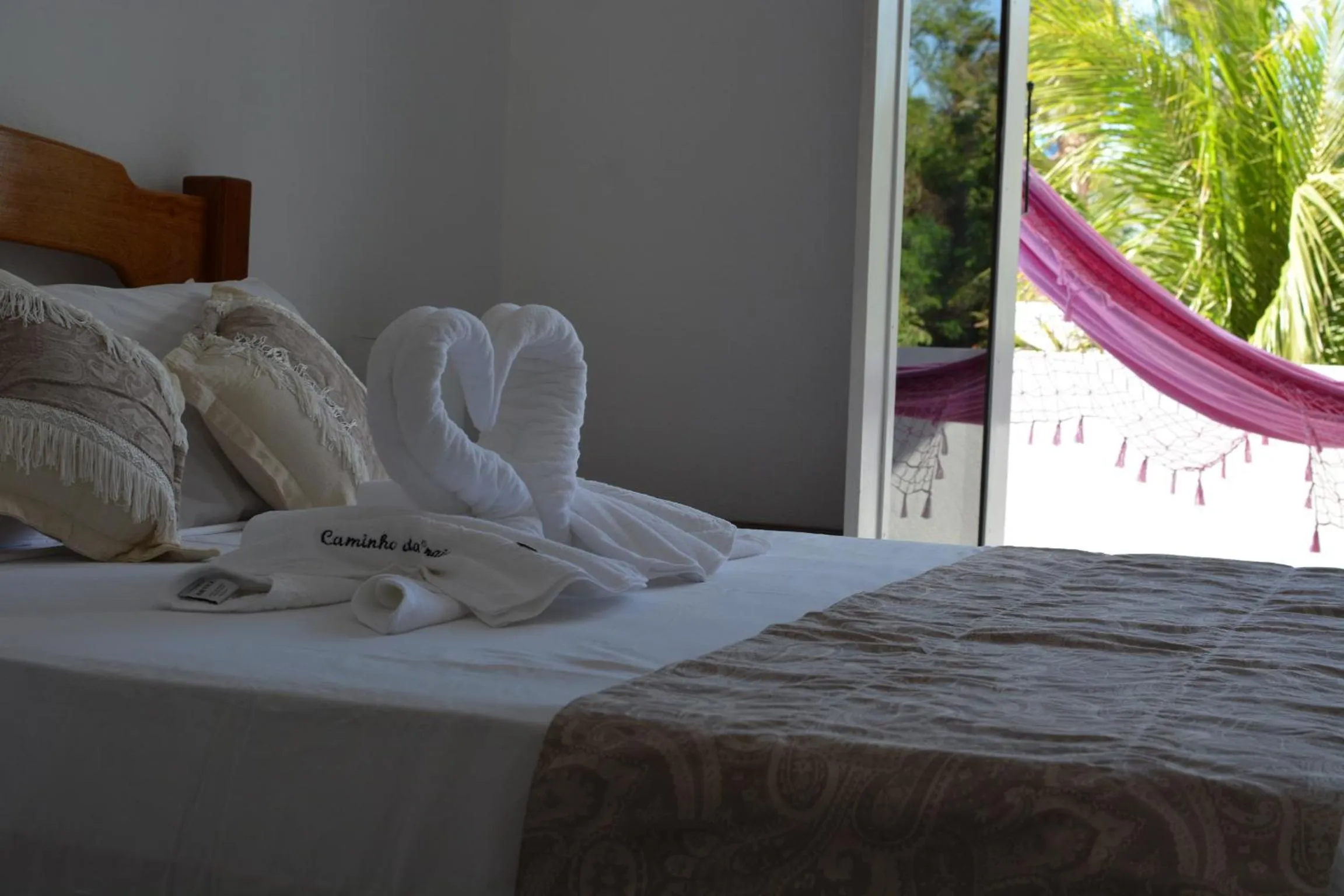 Bed in Pousada Caminho da Praia