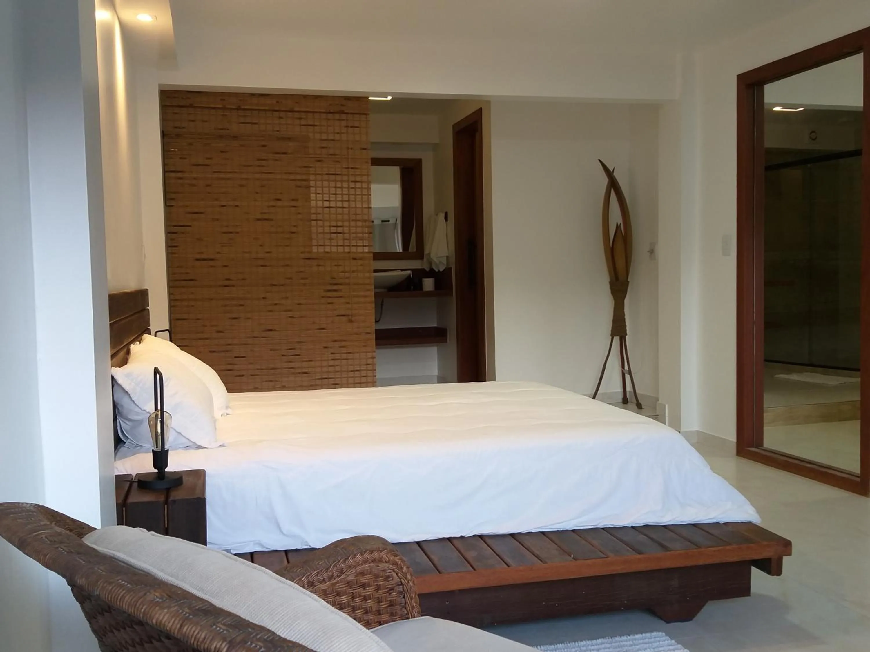 Bed in Pousada e Restaurante O Pescador