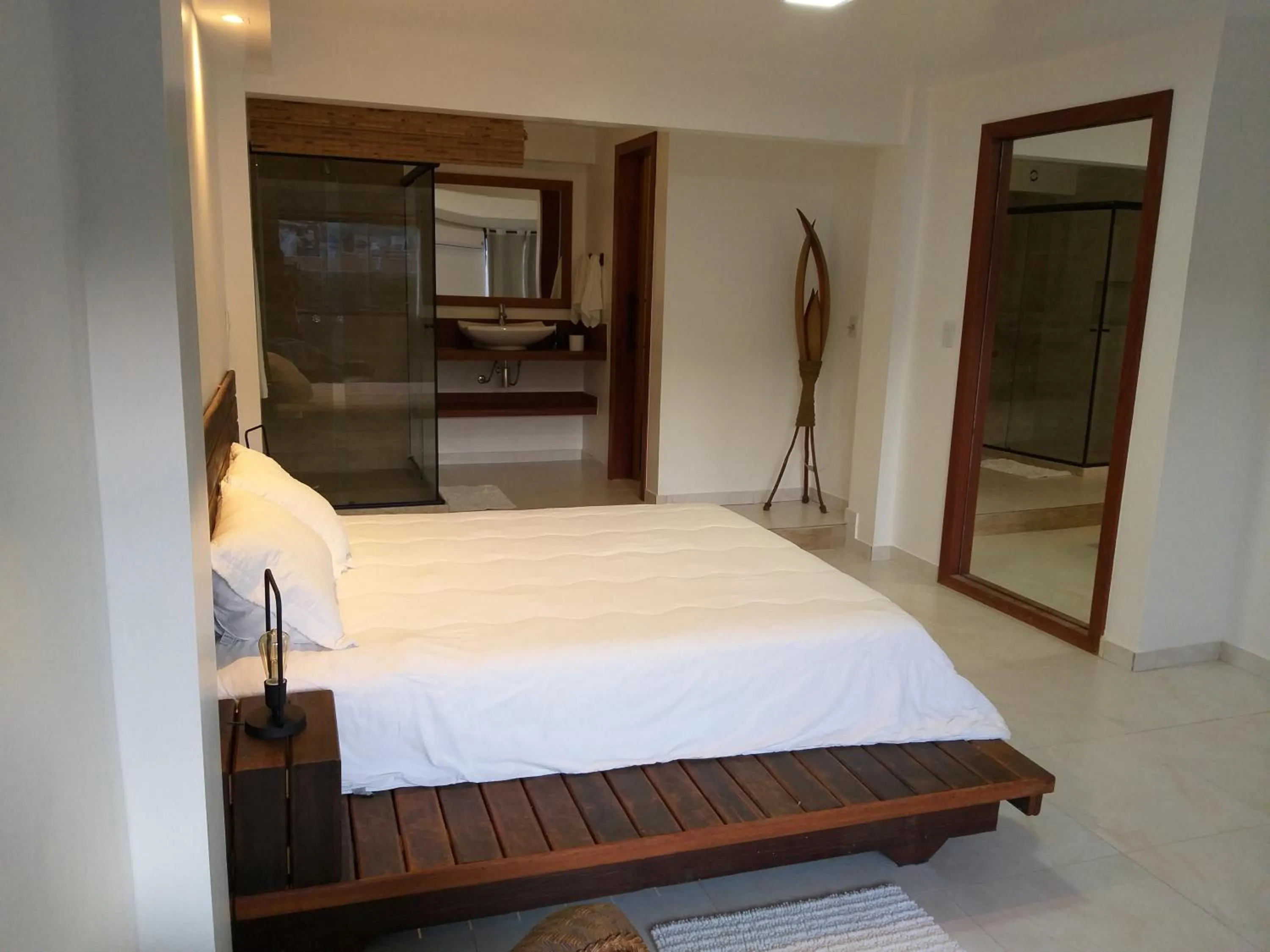 Bed in Pousada e Restaurante O Pescador