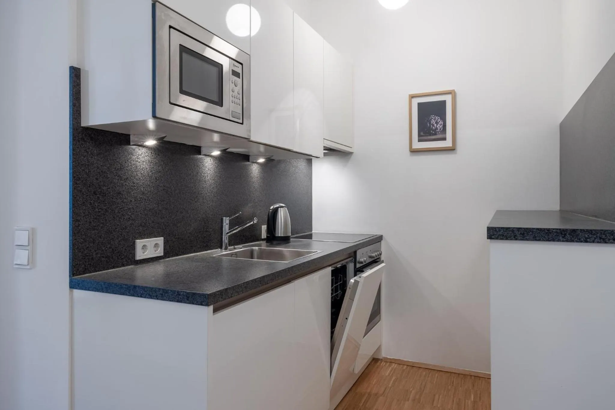 Kitchen or kitchenette in My Home in Vienna - Smart Apartments - Landstraße