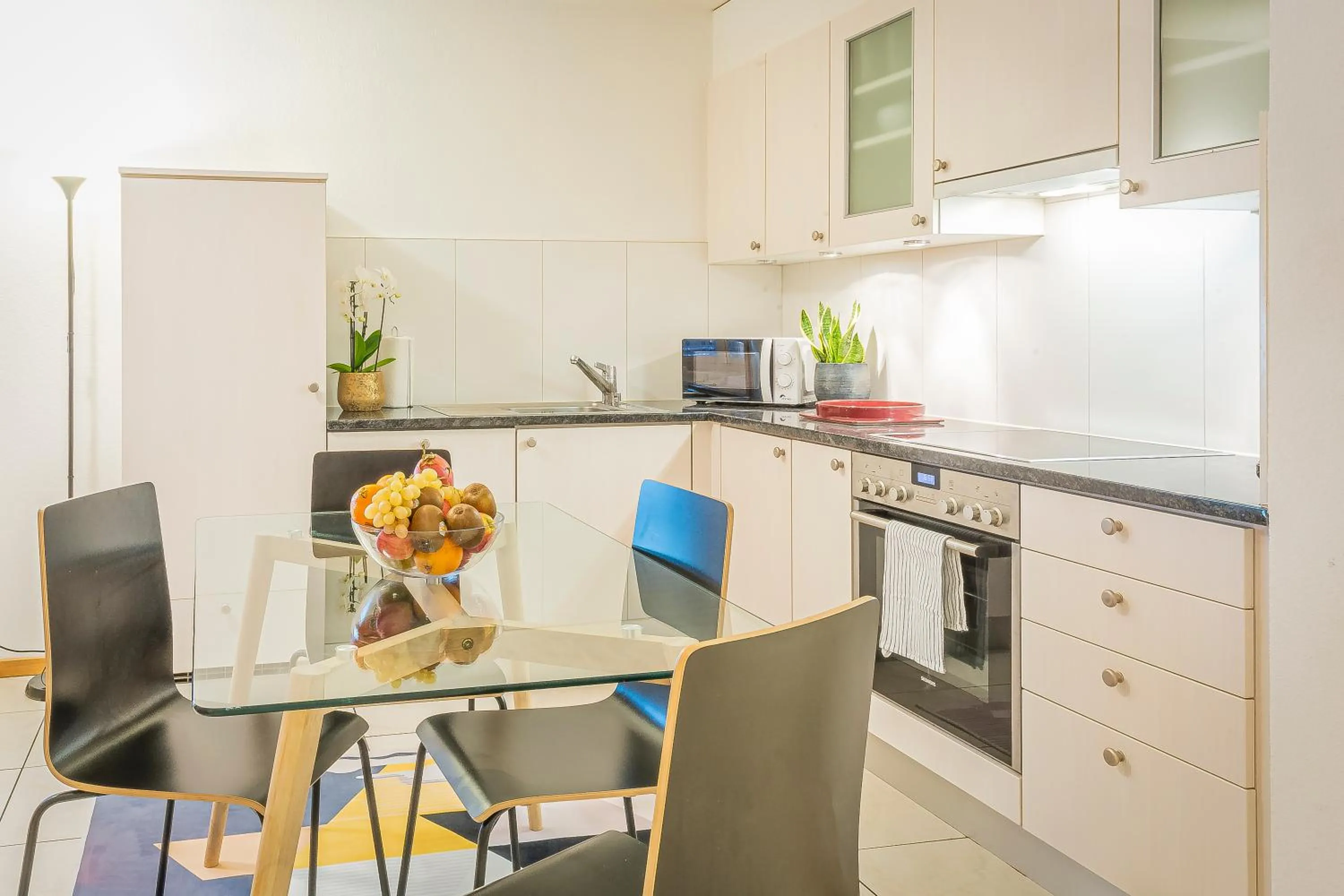 Kitchen or kitchenette in Los Lorentes Residences Bulle