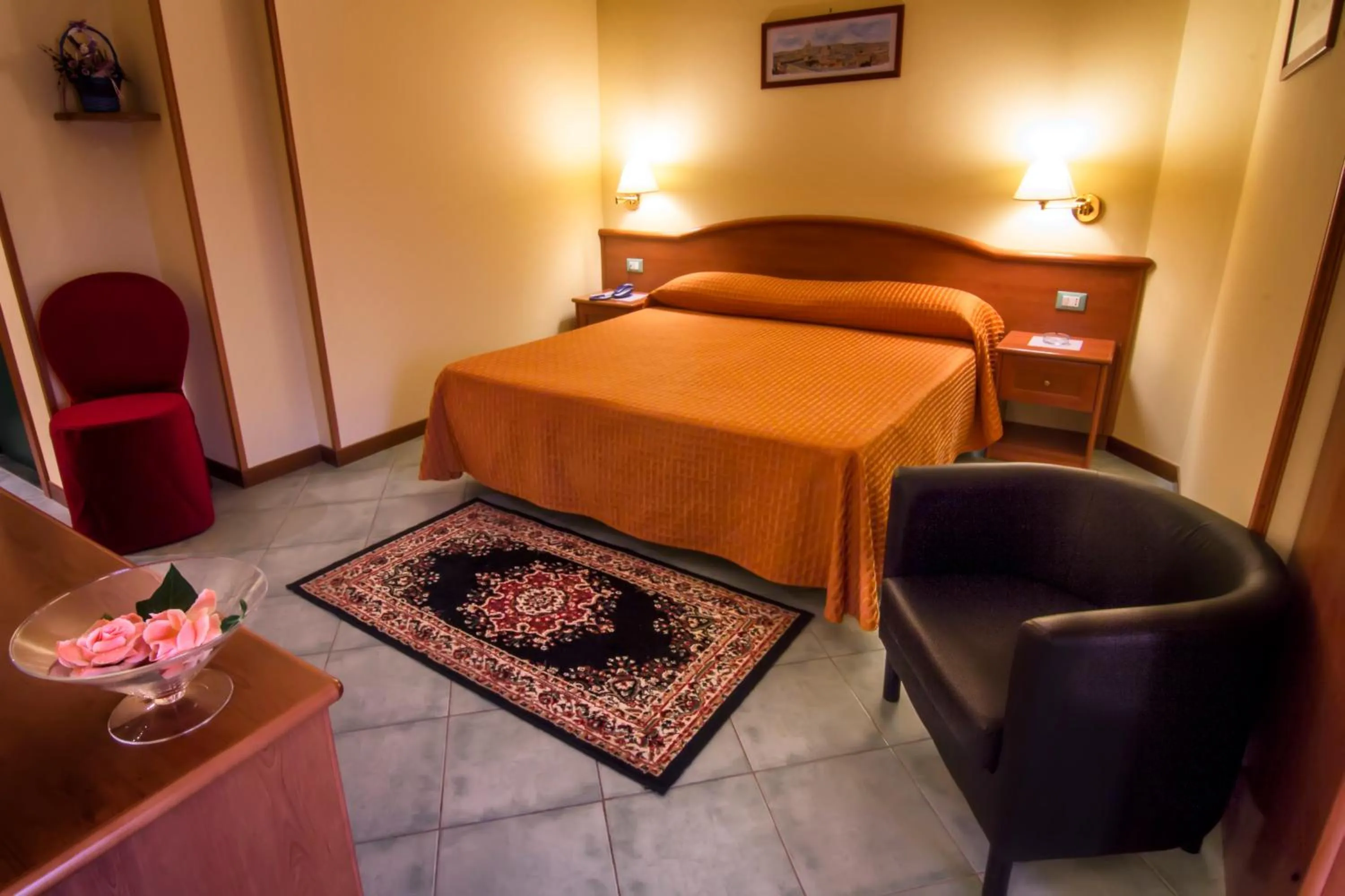 Bedroom, Bed in Hotel degli Amici